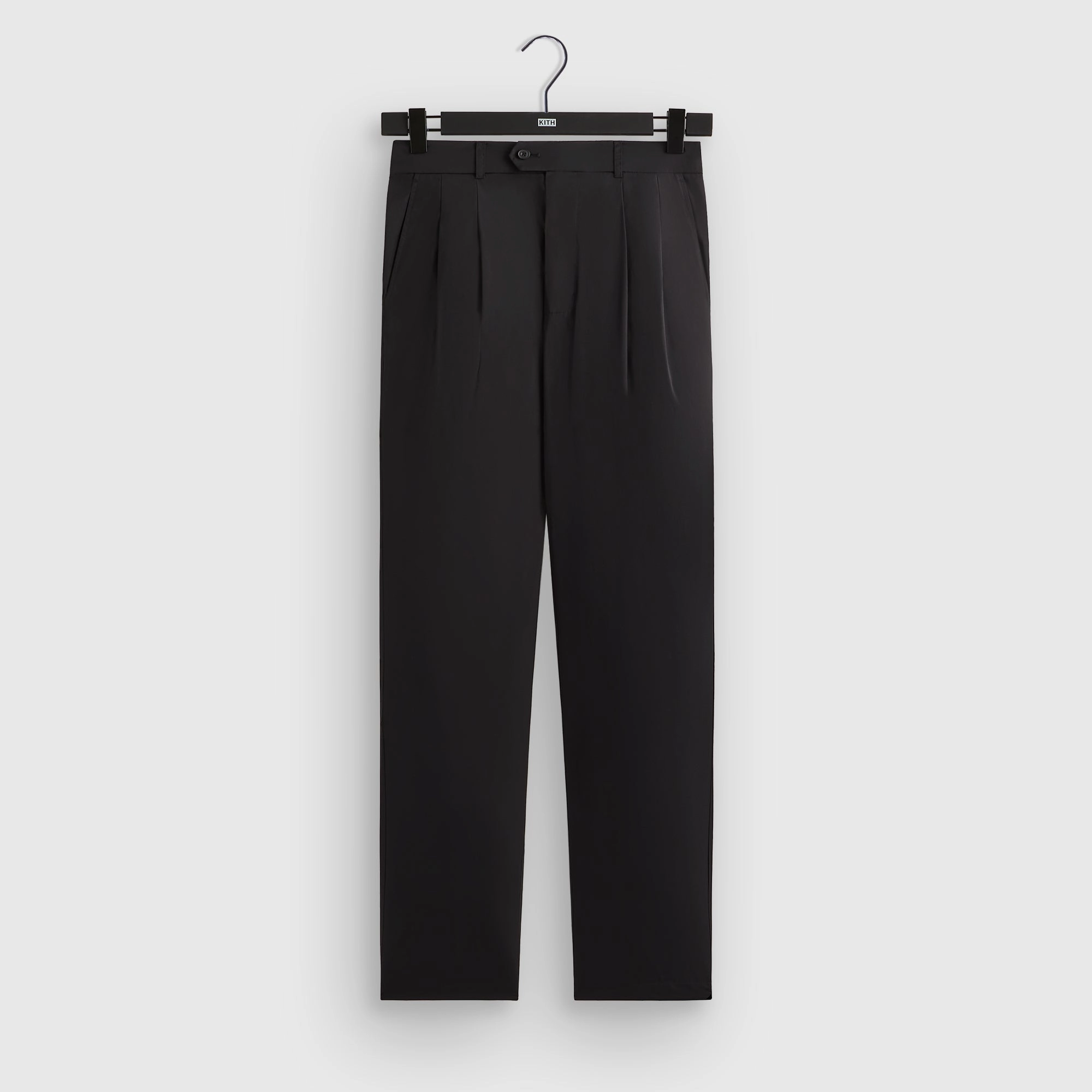 Kith Pleated Kyson Pant - Black Relaxed fit wear