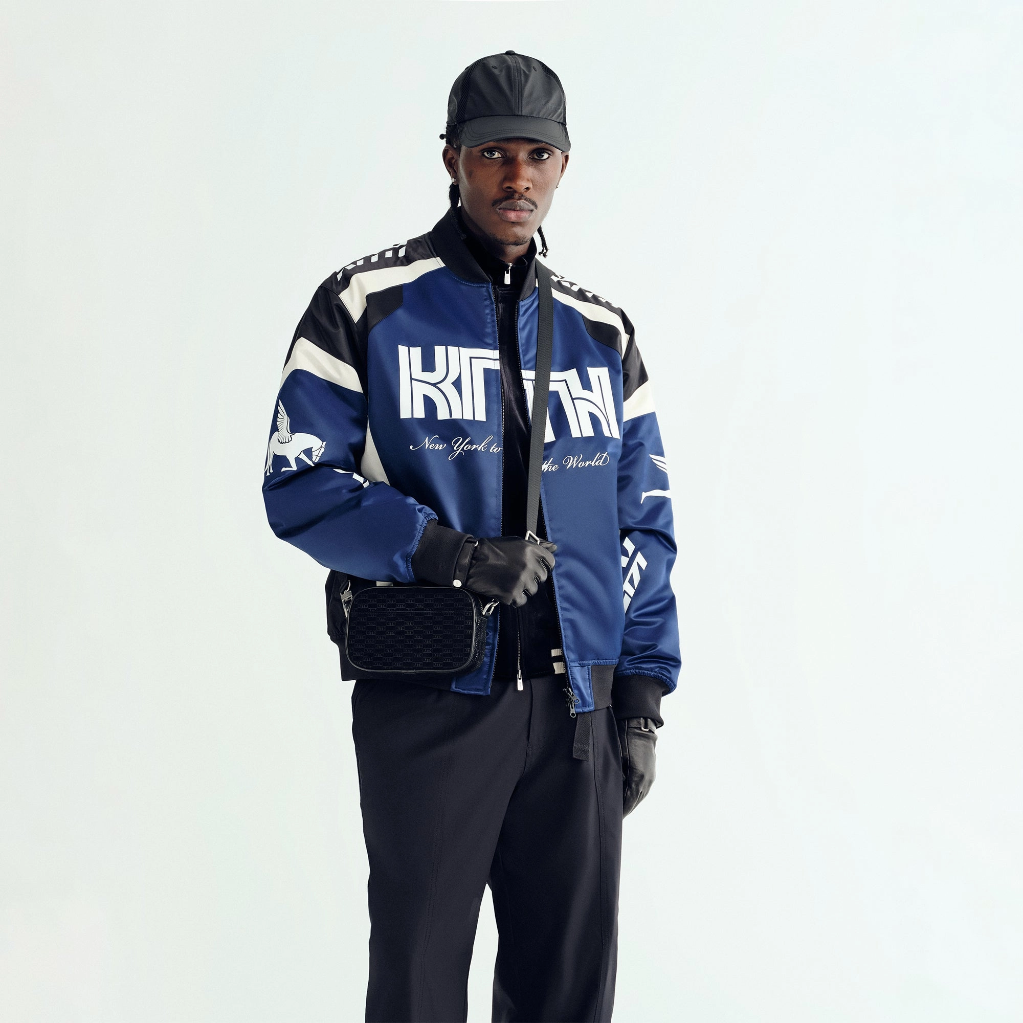 Kith Racing Nylon Bomber Jacket - Meter Ventilated Back Durable Zipper