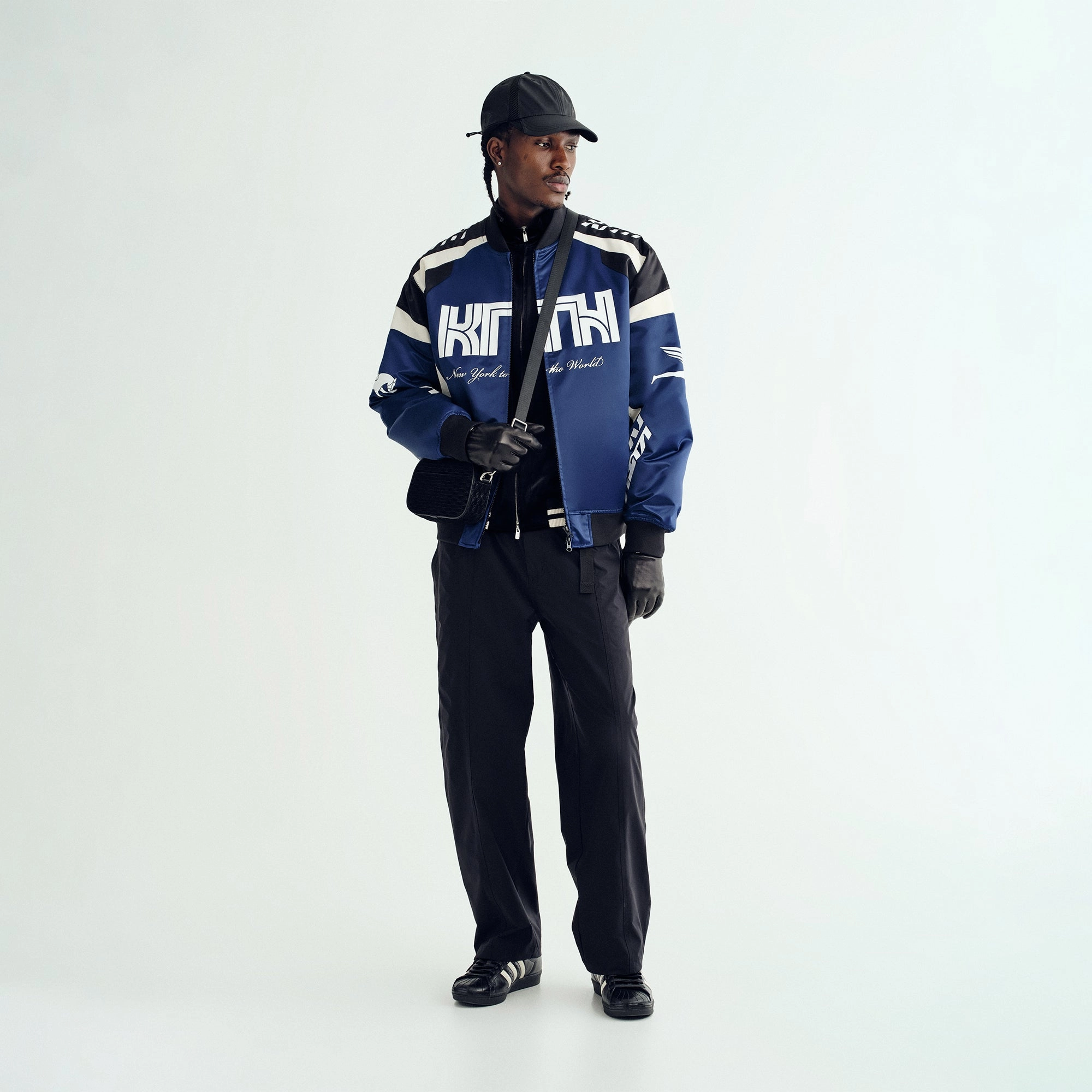 Ski Use Adjustable Belt Kith Racing Nylon Bomber Jacket - Meter