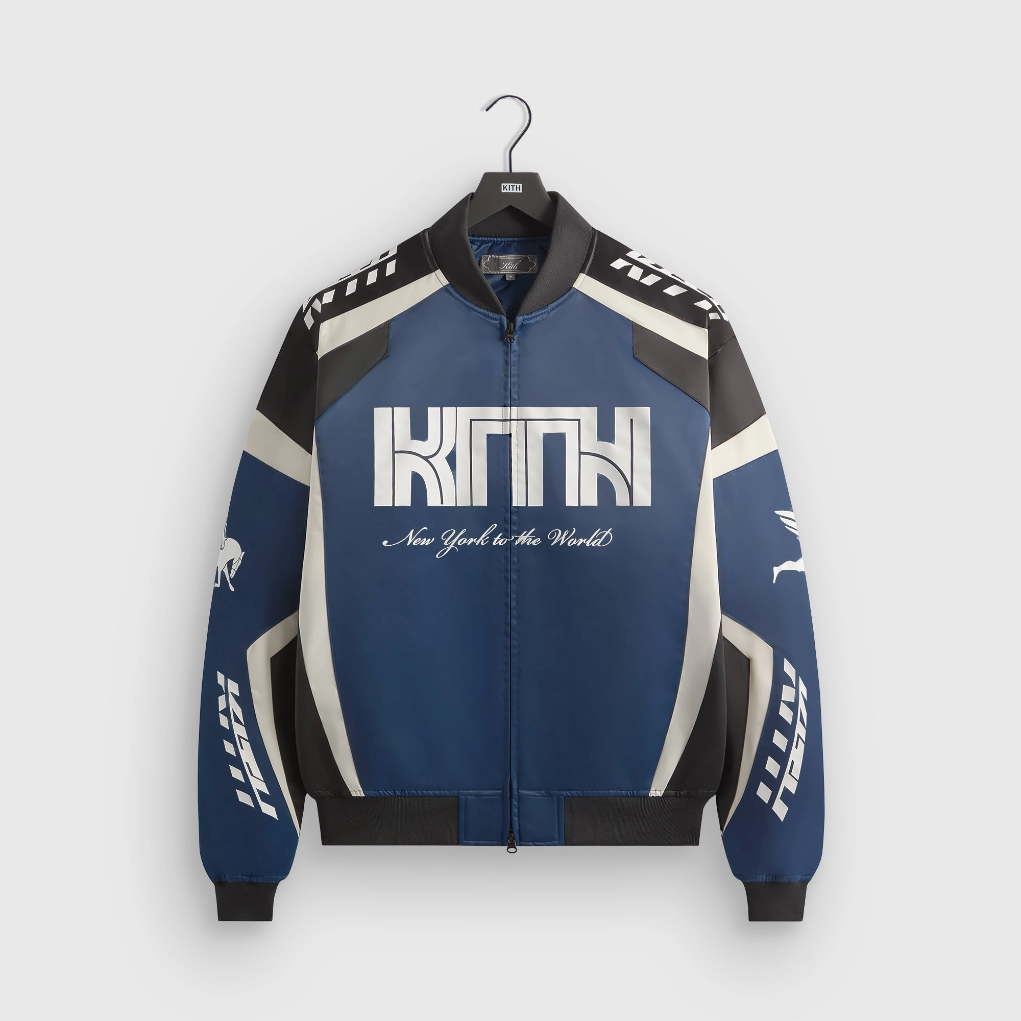 Seasonal Trend Kith Racing Nylon Bomber Jacket - Meter