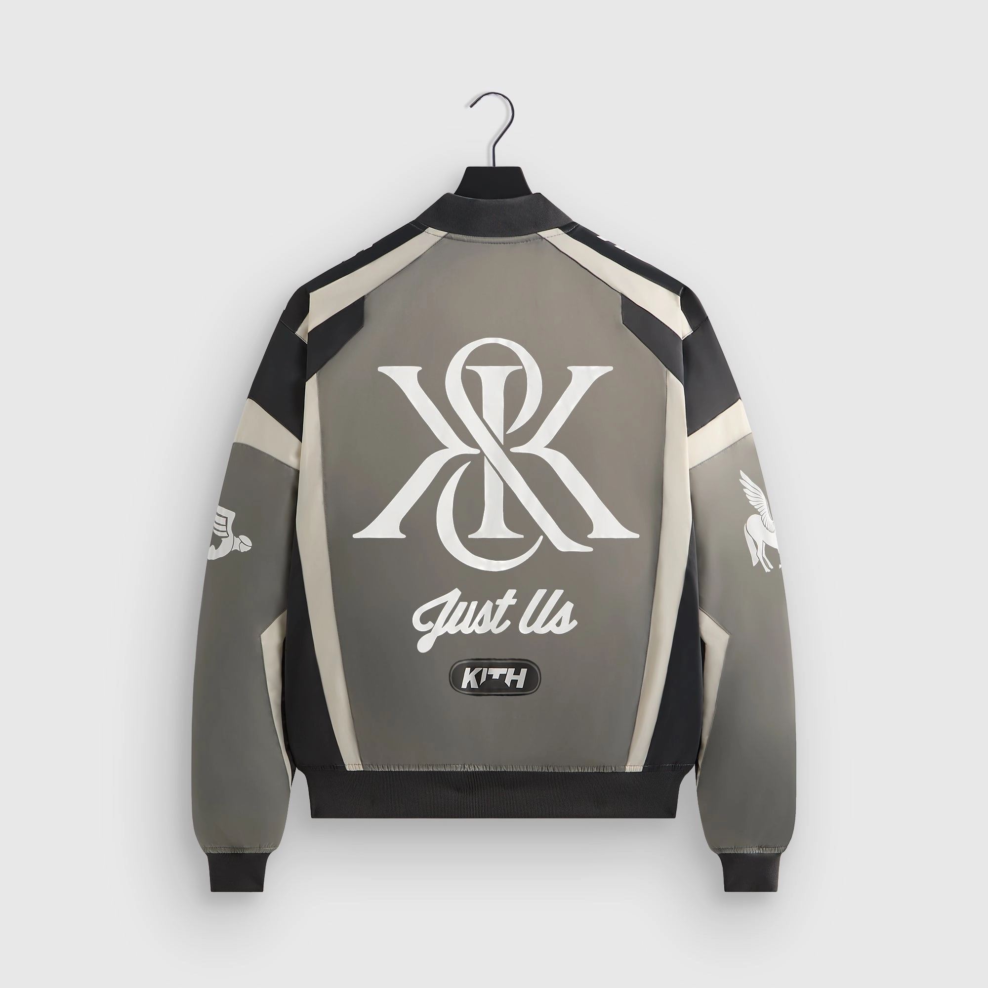 Kith Racing Nylon Bomber Jacket - Steel Waterproof Design