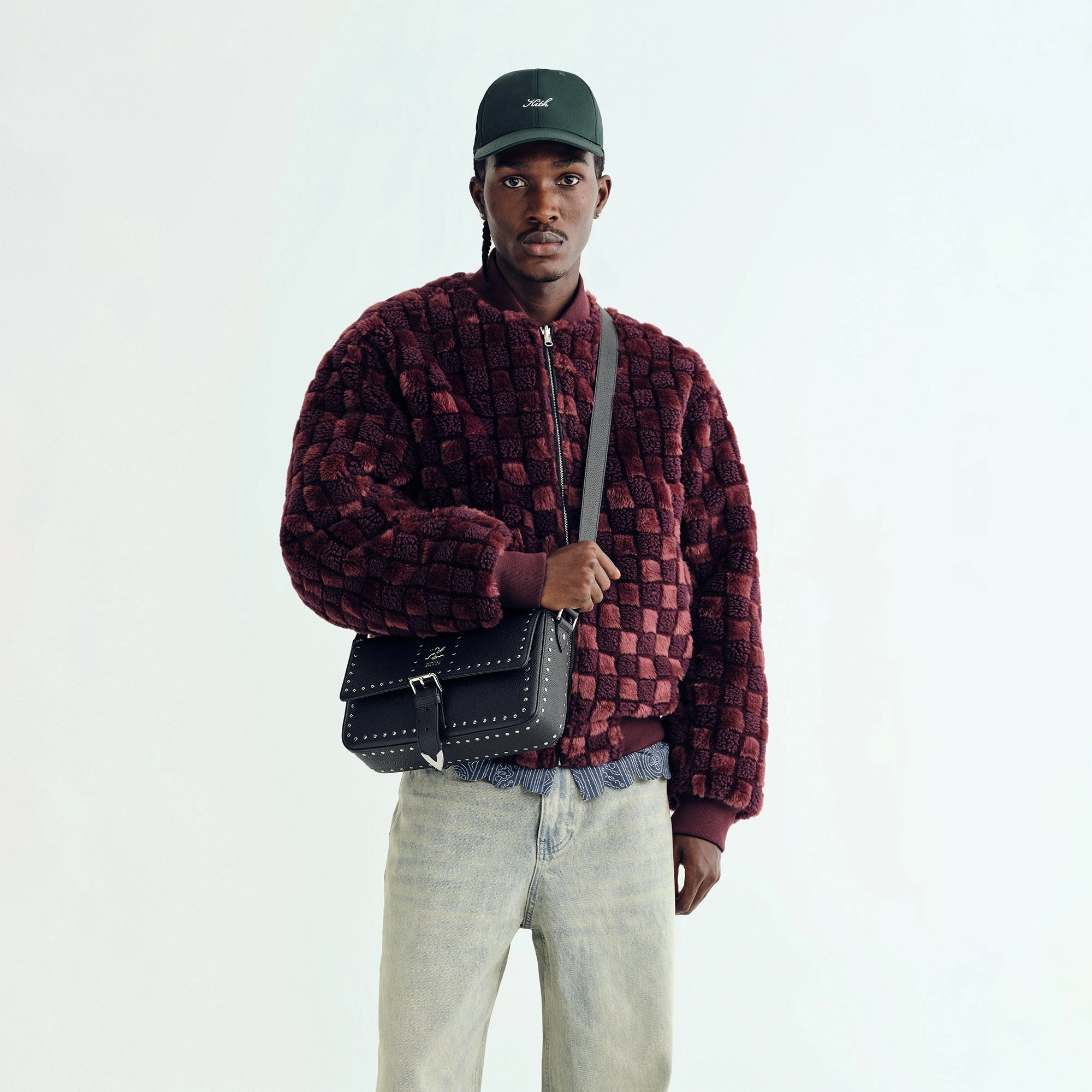 Modern Drop Tail Hem FlexFoldPackaging Kith Reversible Faux Fur Avery Bomber - Magma