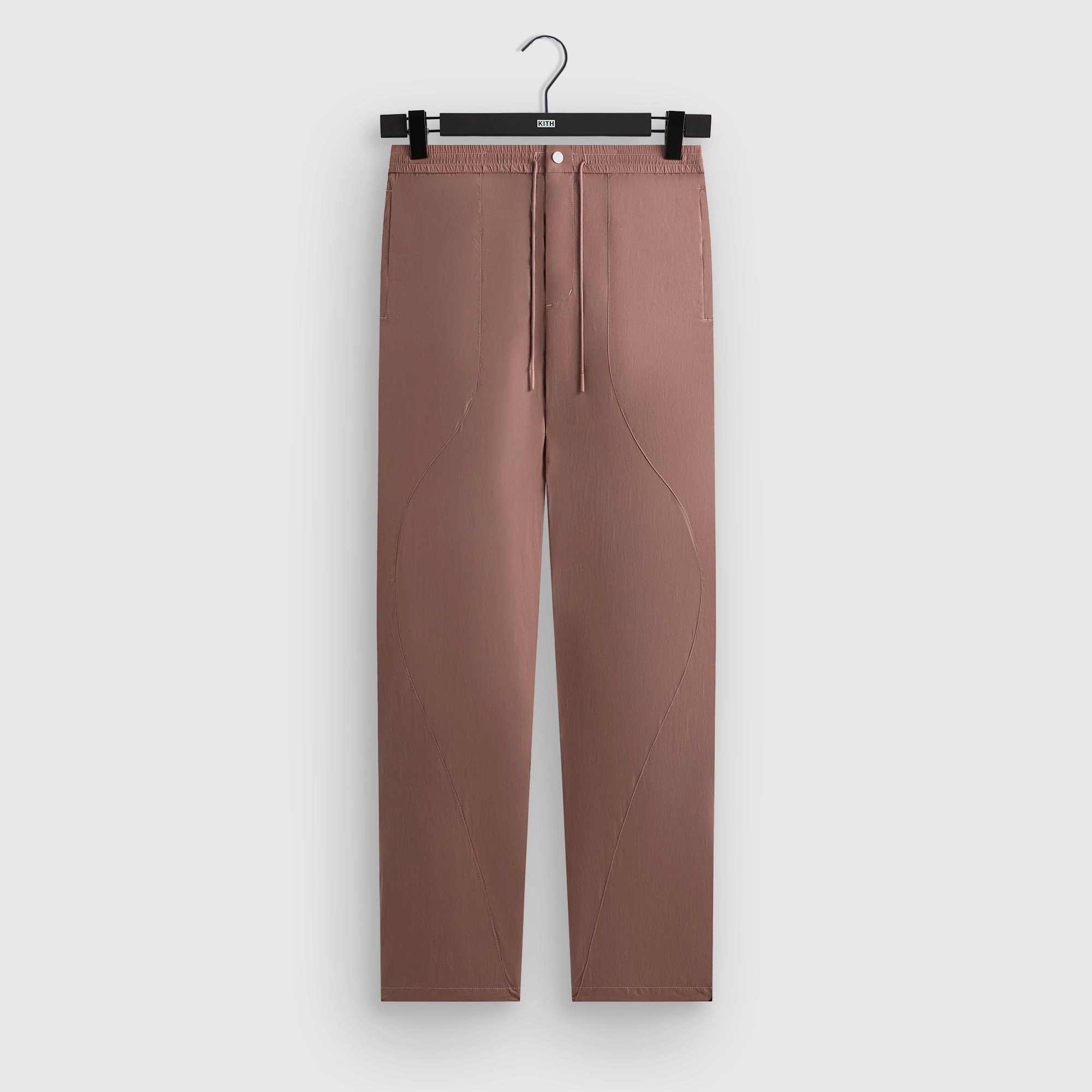 Kith Seamed Nylon Bolt Pant - Dusty Mauve Layered Wear Cozy Essentials