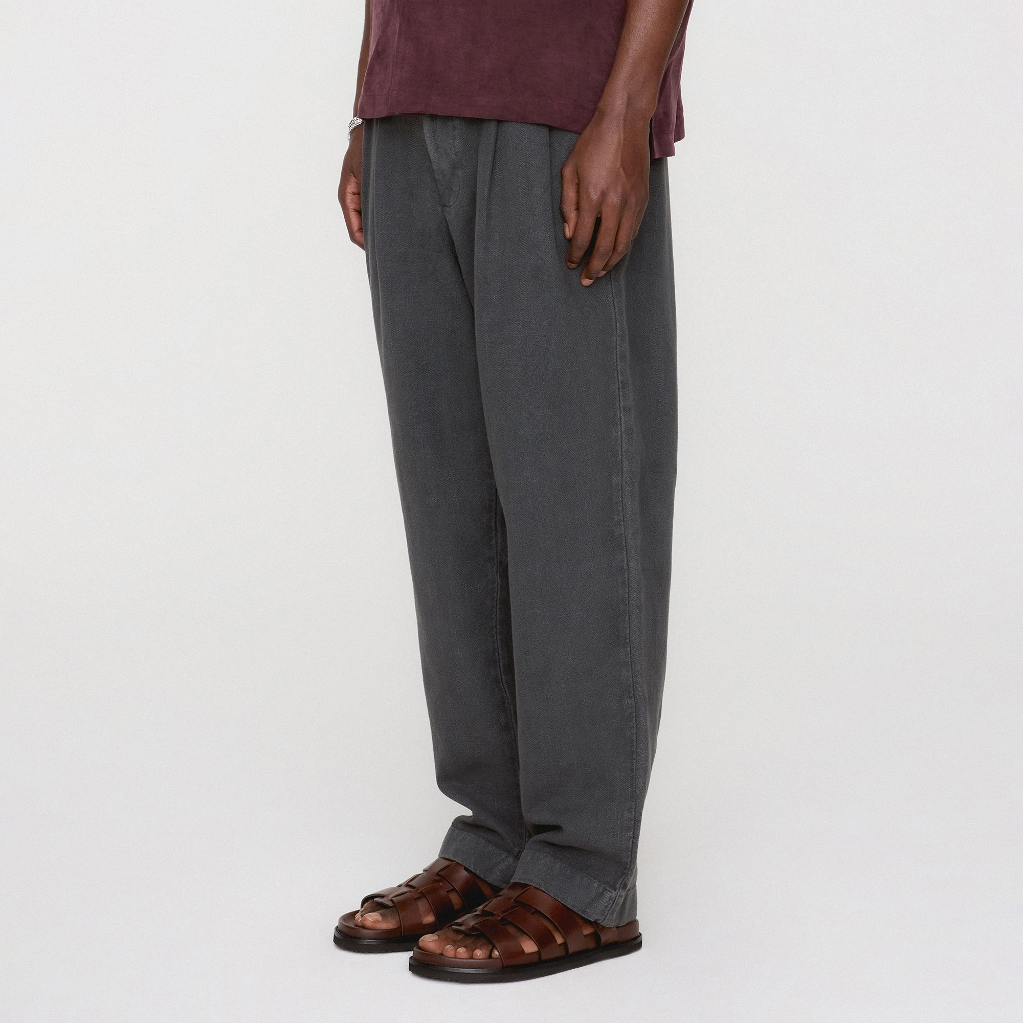 ExtendedSizeRange Snag Resistant Fabric Kith Soft Woven Ari Trouser - Carbon