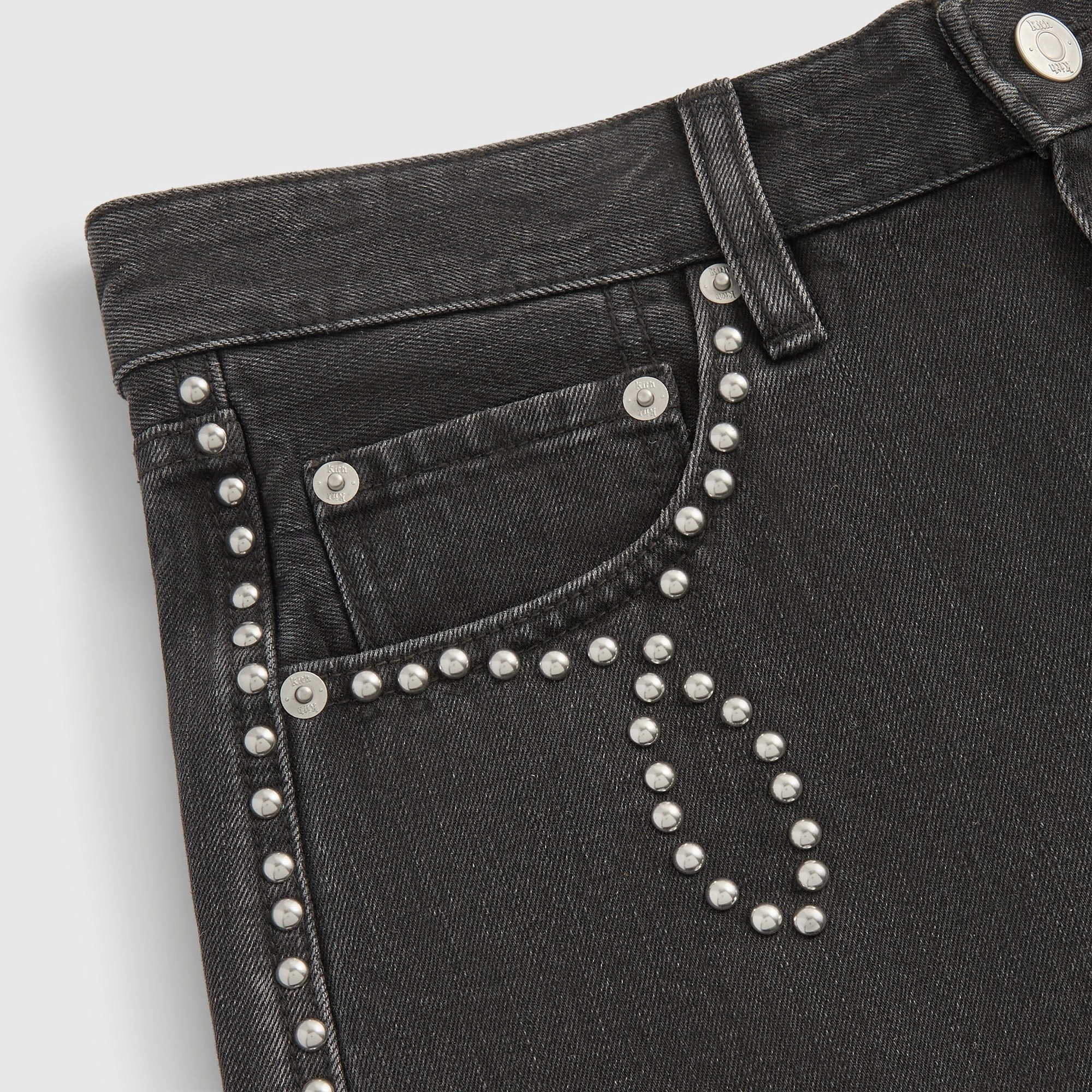 Comfy Wearable Eco Dye Process Kith Studded Denim Webster Chill - Xavier Wash