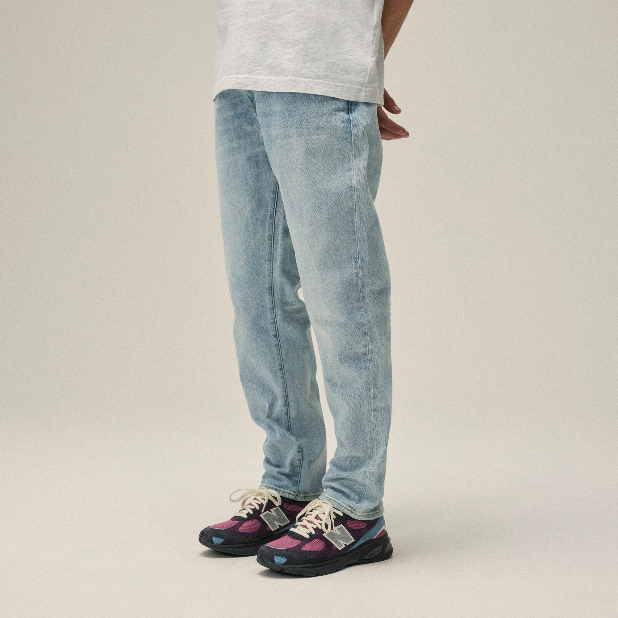 Freedom Move AbrasionResistant Kith Varick Taper Jean - Light Indigo