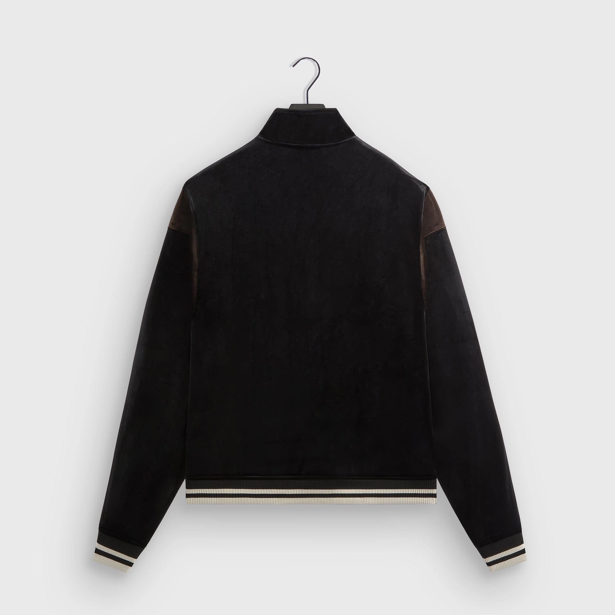 Adjustable Hemline Kith Velvet Rui Track Jacket - Black