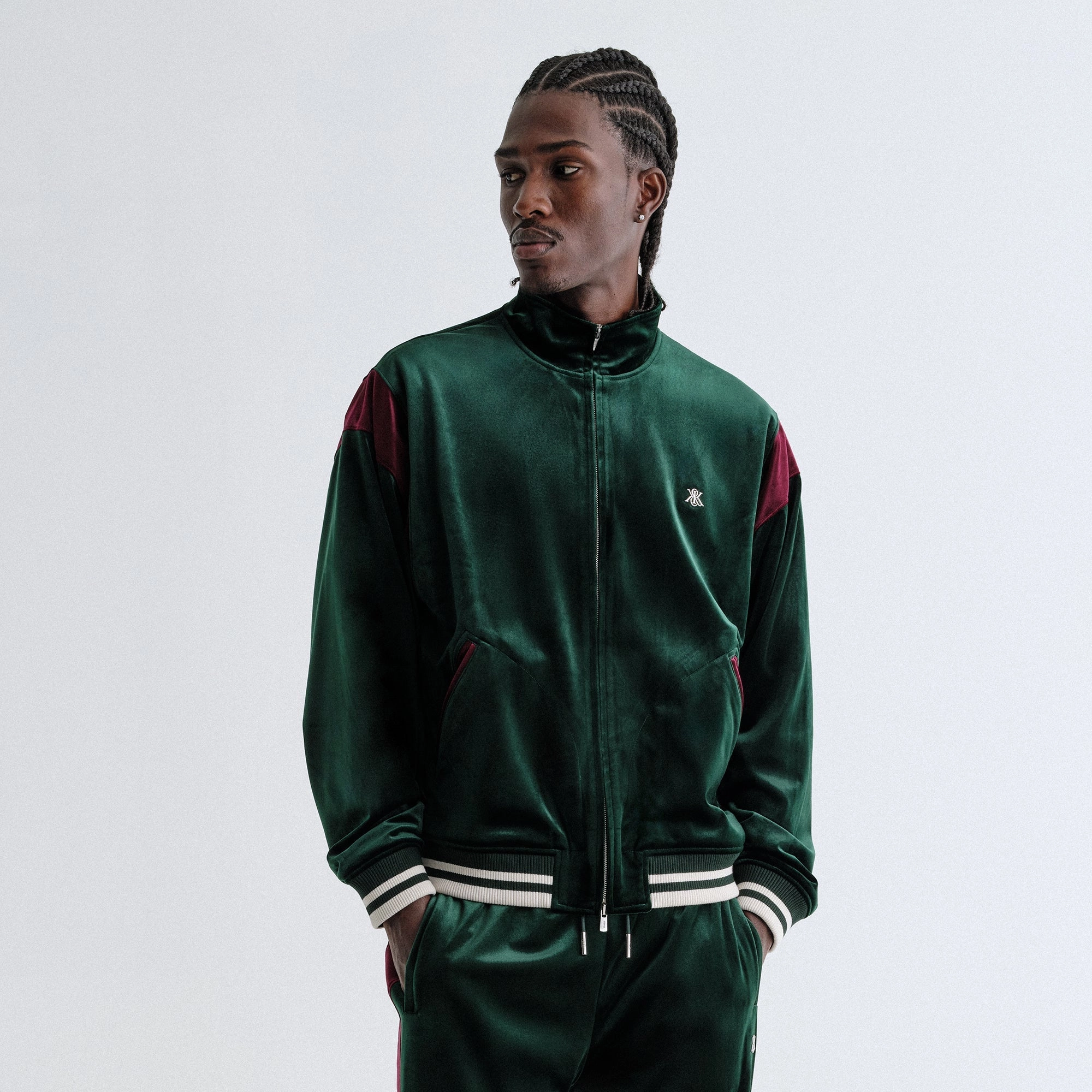 Versatile Style Thermal Insulated Jacket Kith Velvet Rui Track Jacket - Stadium