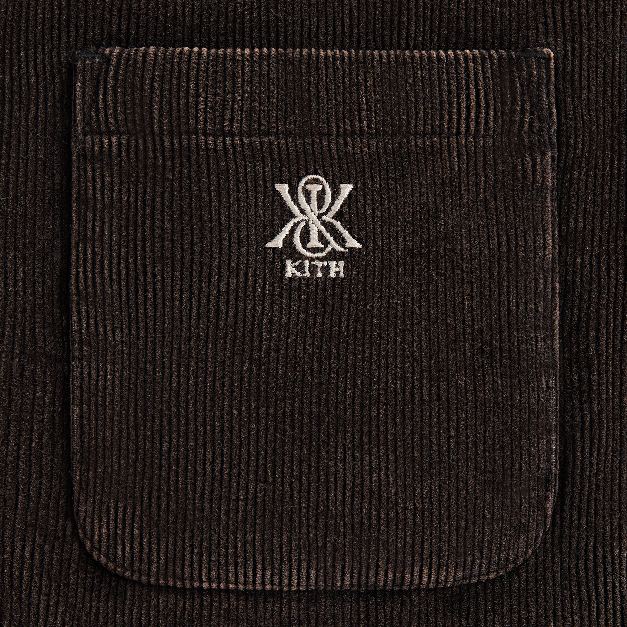 Kith Washed Corduroy Brixton Puffed Shirt Jacket - Ink Heat Keep