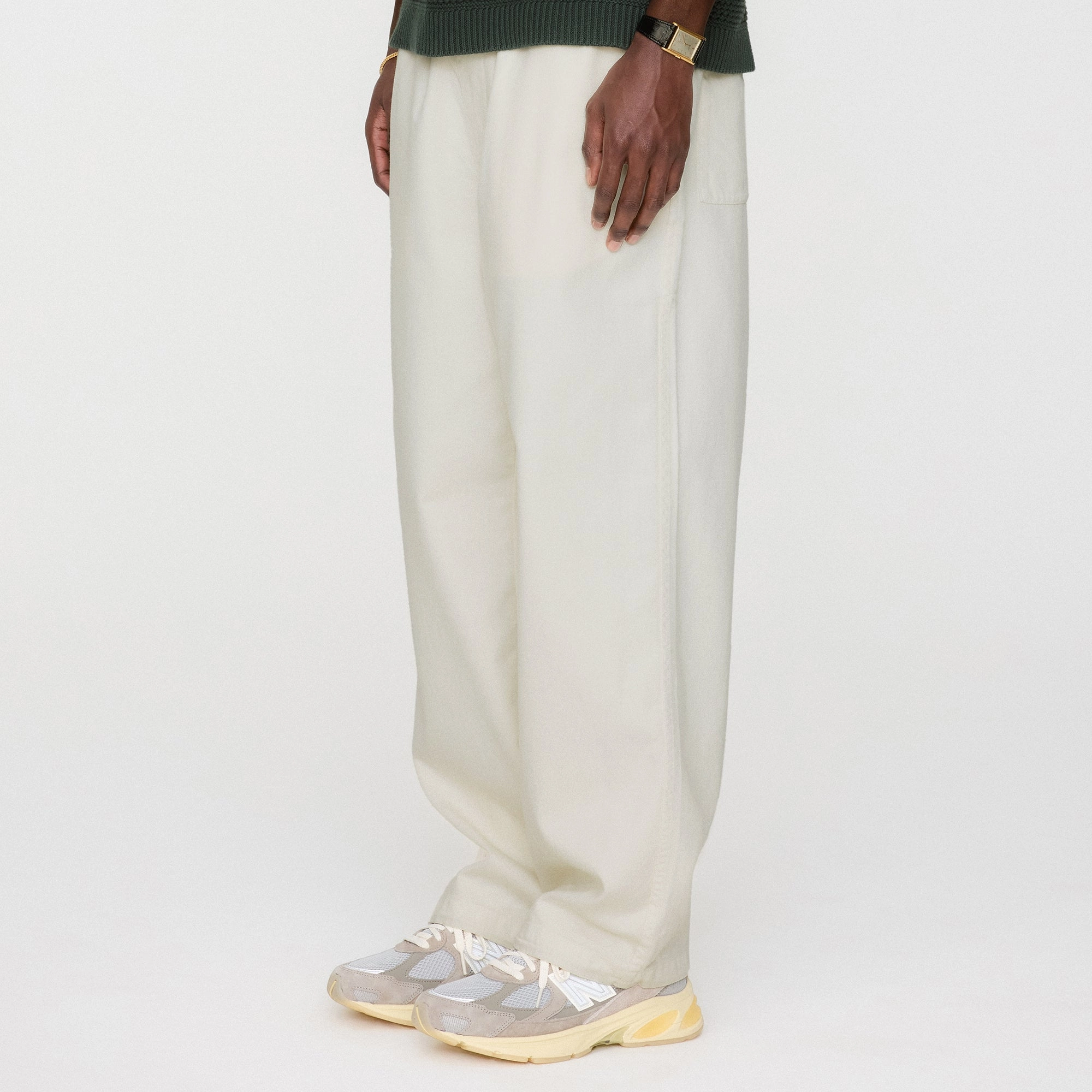 Kith Washed Denim Landry Pant - Sandrift Detachable belt