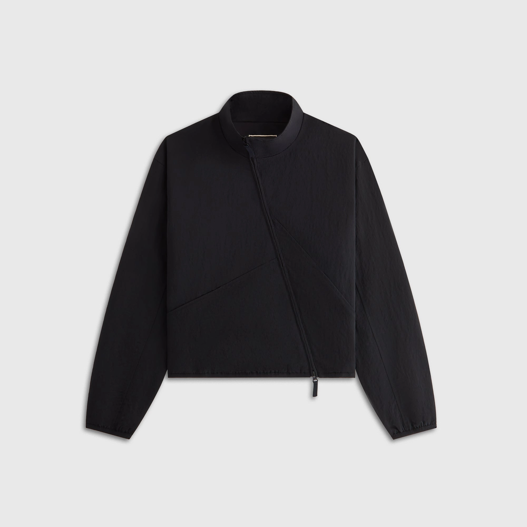 Kith Women Akari Nylon Asymmetrical Jacket - Black Waterproof Design