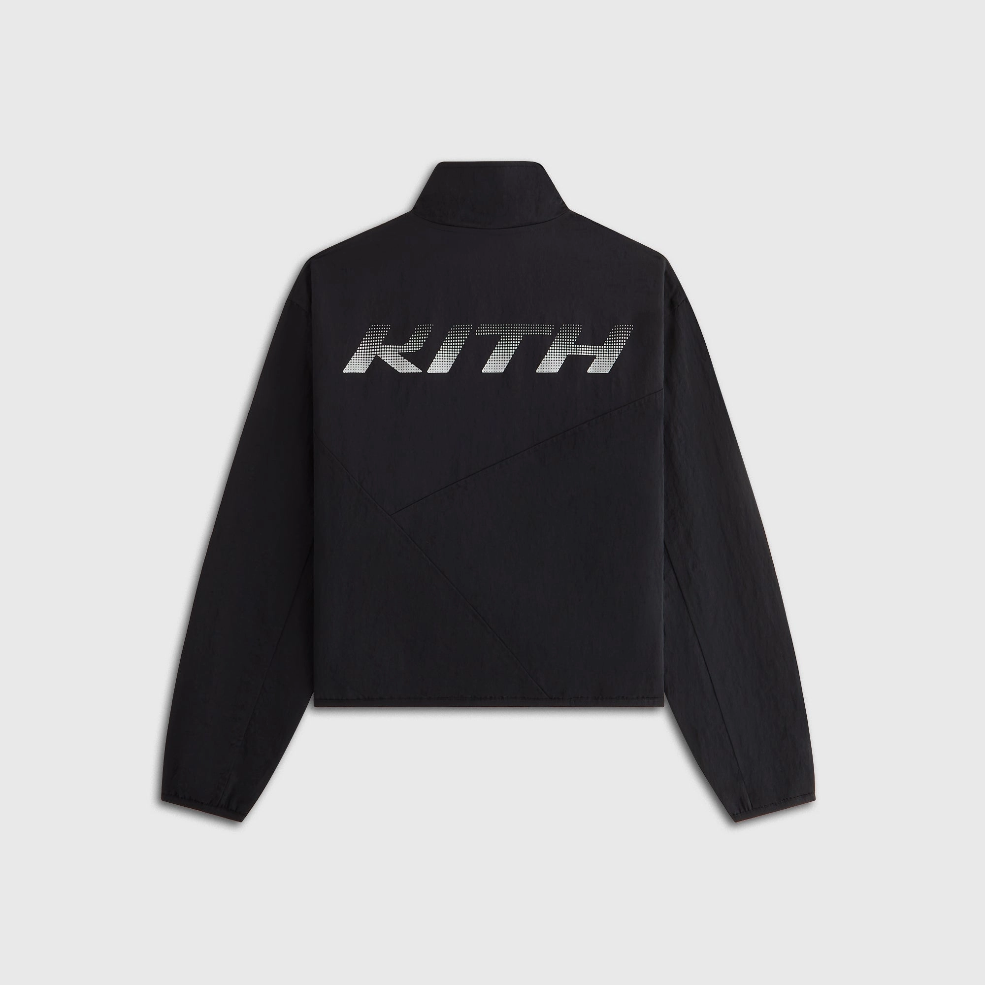 Modern Drop Tail Hem Quick Release Buckle Mechanism Kith Women Akari Nylon Asymmetrical Jacket - Black