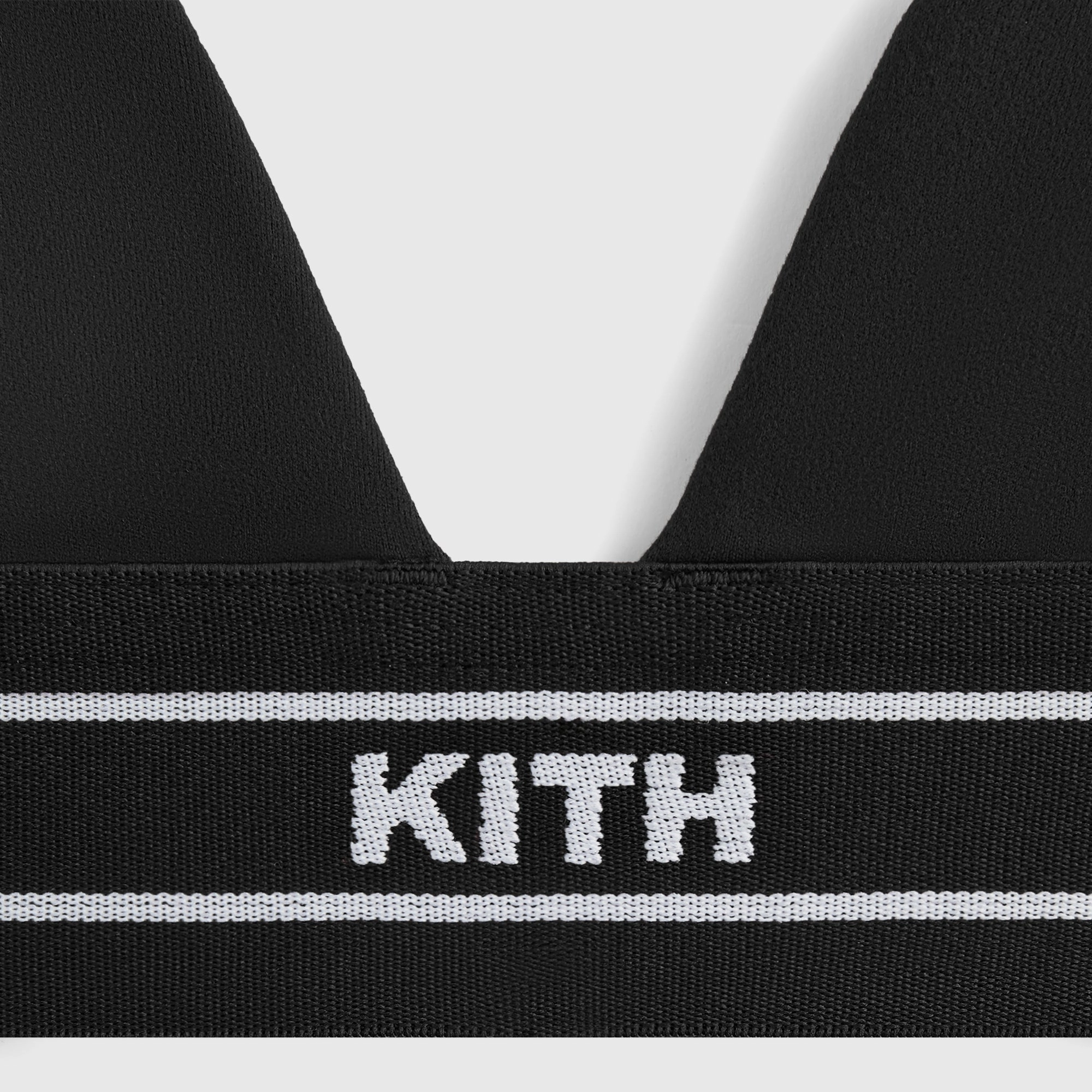 Kith Women Cay Plunge Active Bra - Black Plush Vacation