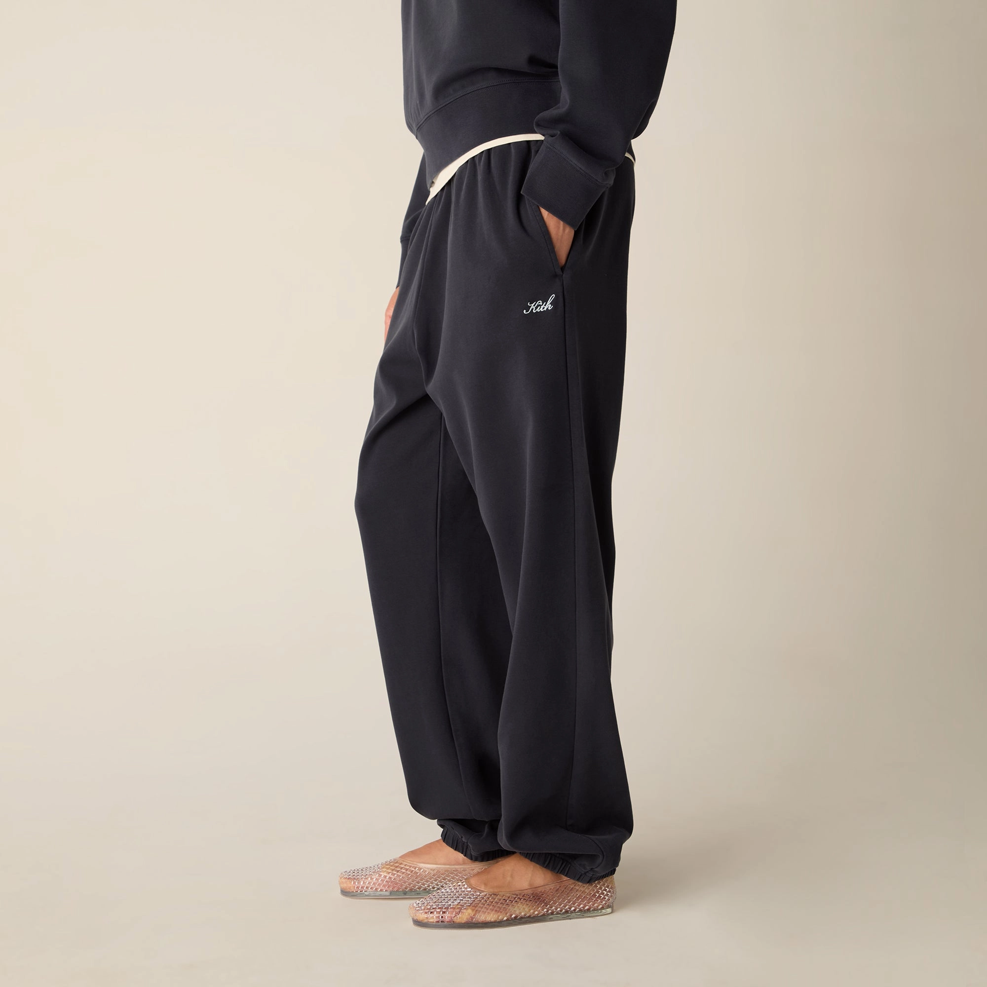 High Quality Material BreathableMeshLining Kith Women Chelsea III Sweatpant - Nocturnal
