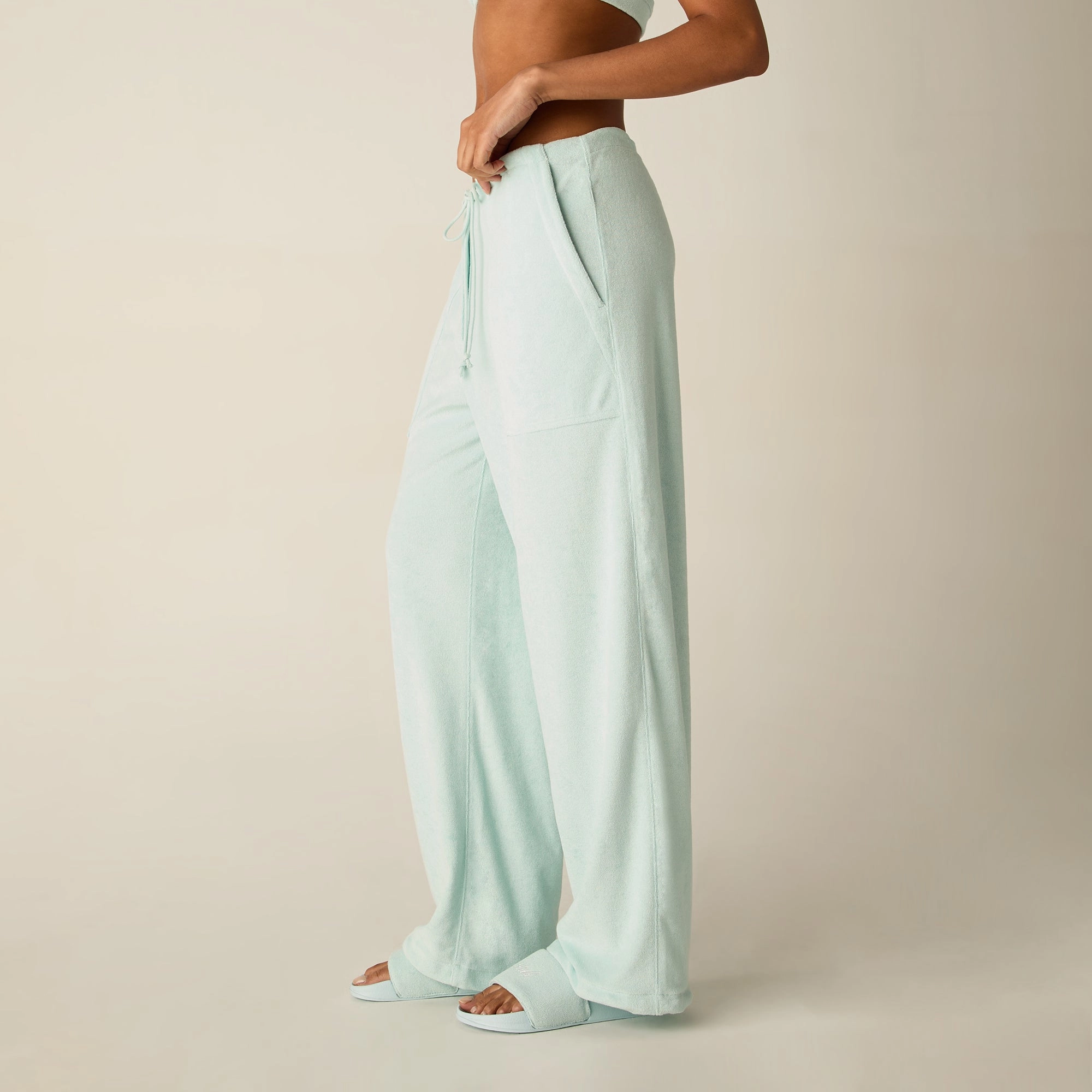 Light wash Kith Women Doyers III Towel Terry Pant - Helium