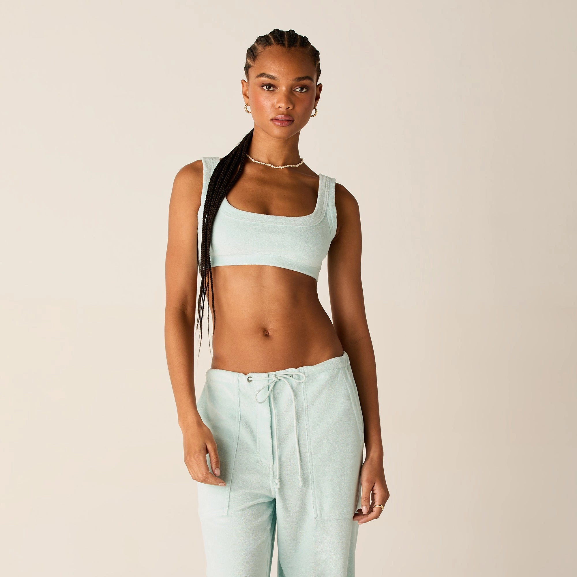 Kith Women Elle II U-Neck Towel Terry Bra - Helium Prime Workers EcoFriendlyFiber