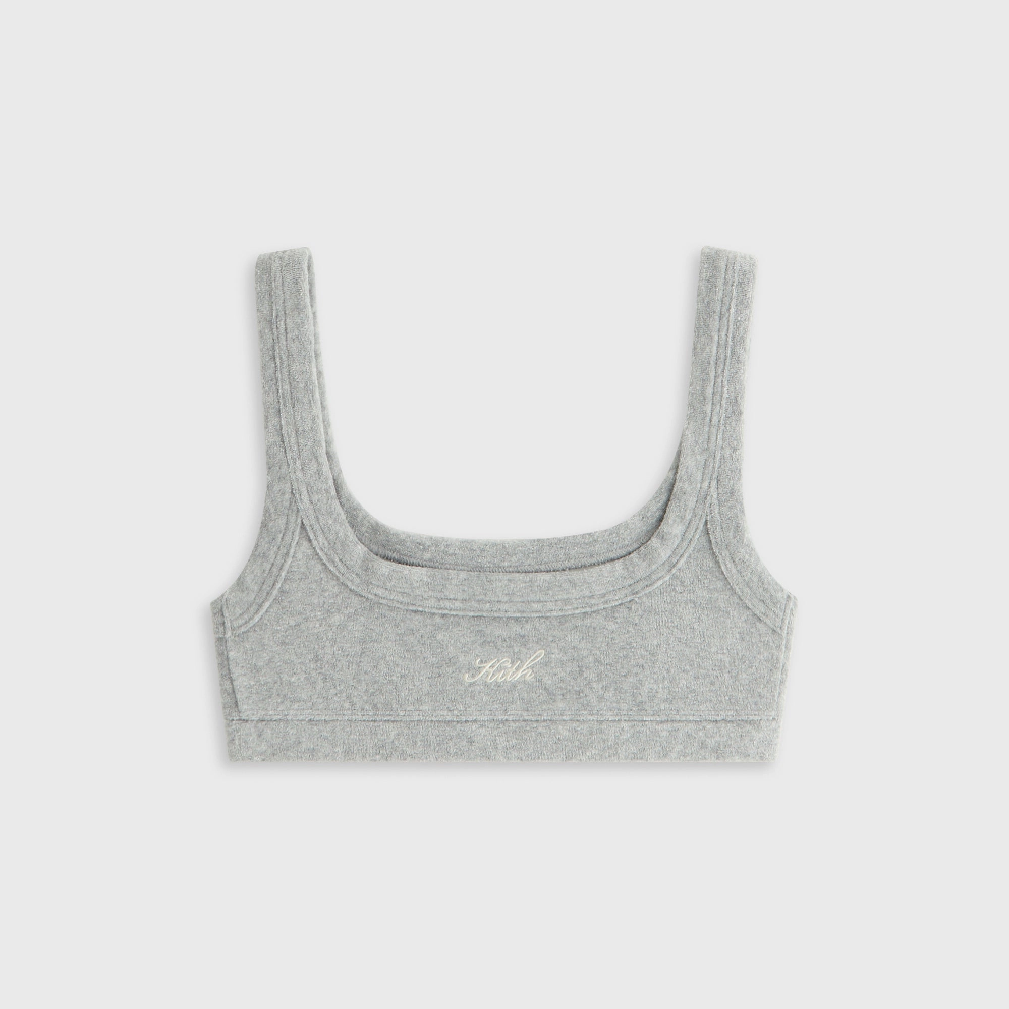 Smooth Wear Kith Women Elle II U-Neck Towel Terry Bra - Medium Heather Grey