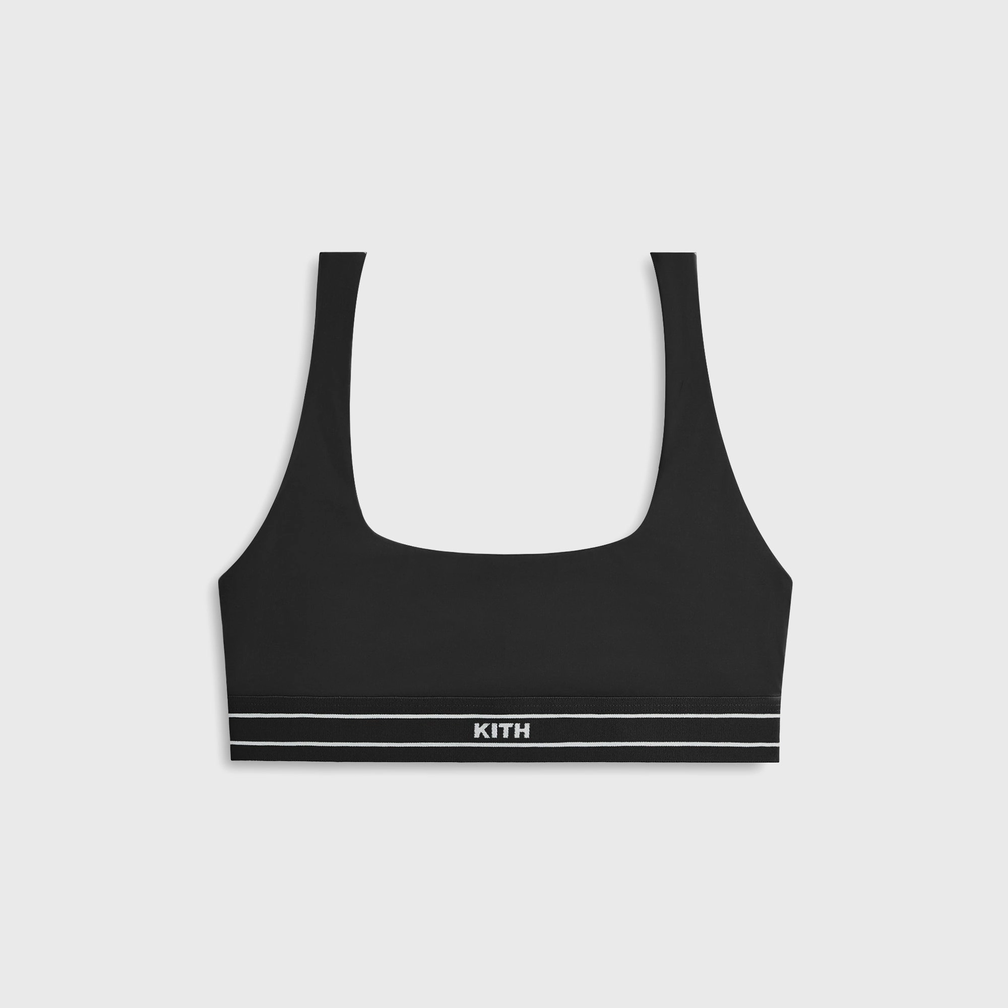 Kith Women Elle U-Neck Active Bra - Black NonBindingWaist Holiday Families