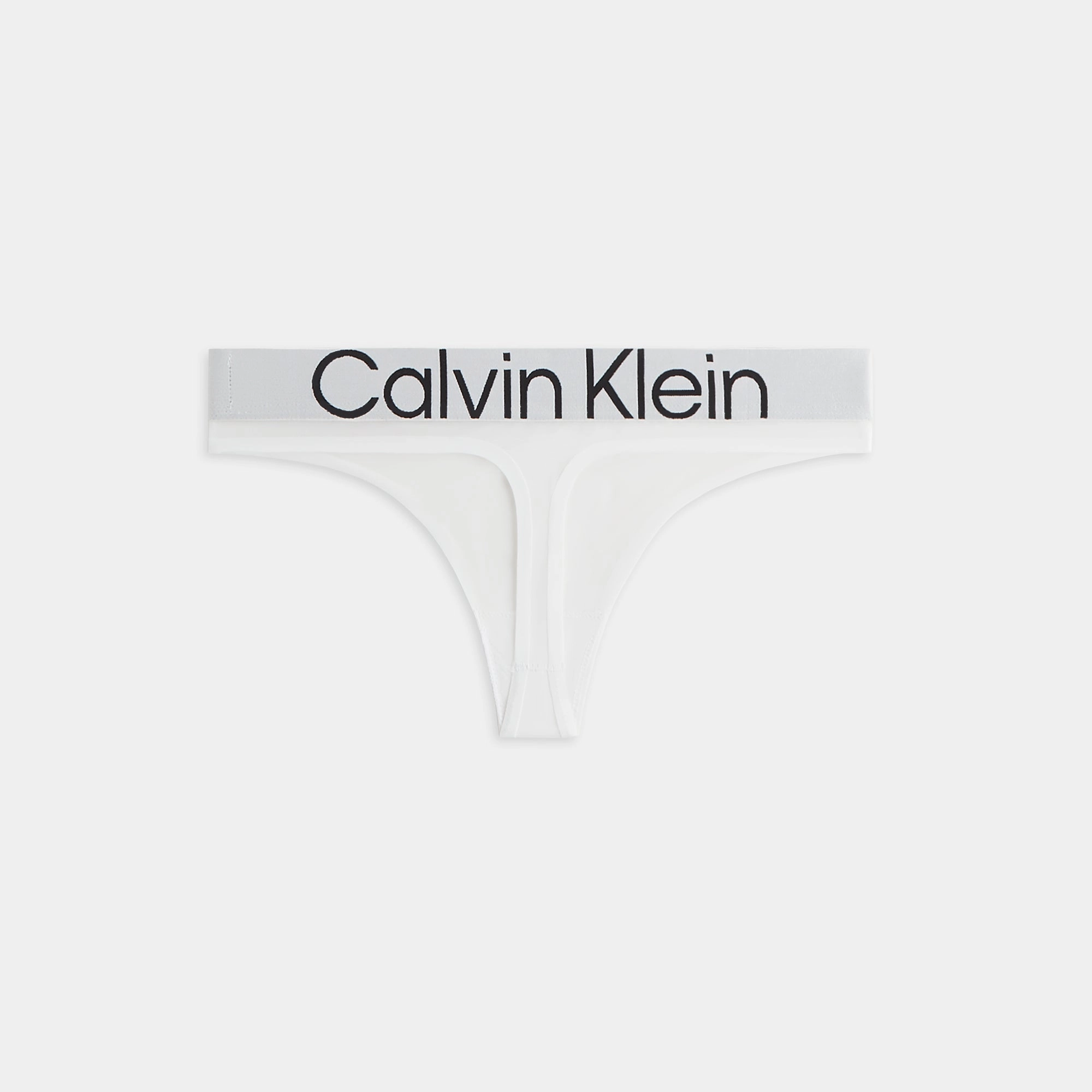 Relaxed Feel Plush Inner Lining Kith Women for Calvin Klein Mesh Thong - White
