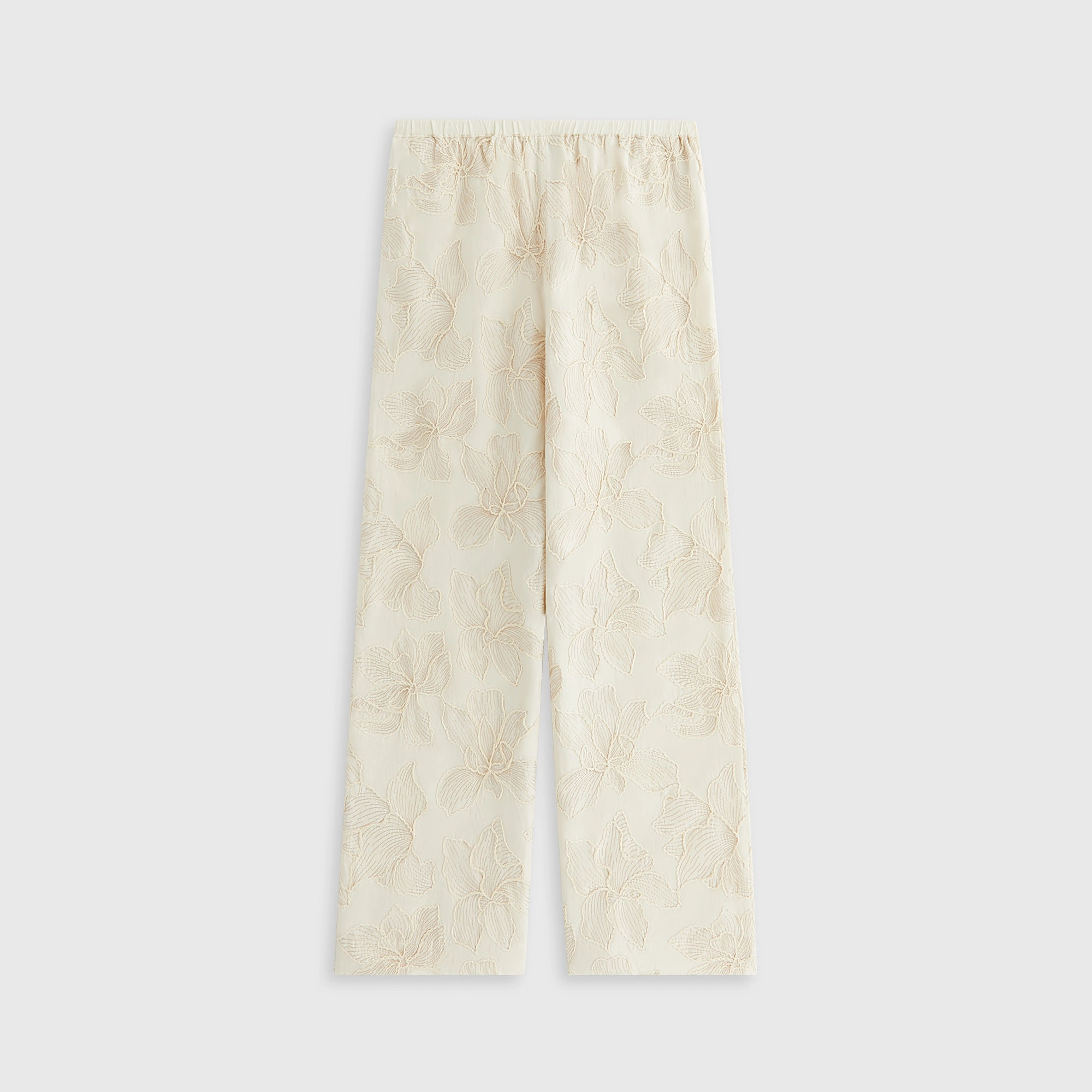 Kith Women Ida II Floral Embroidered Pant - Sandrift AdjustableWaistband