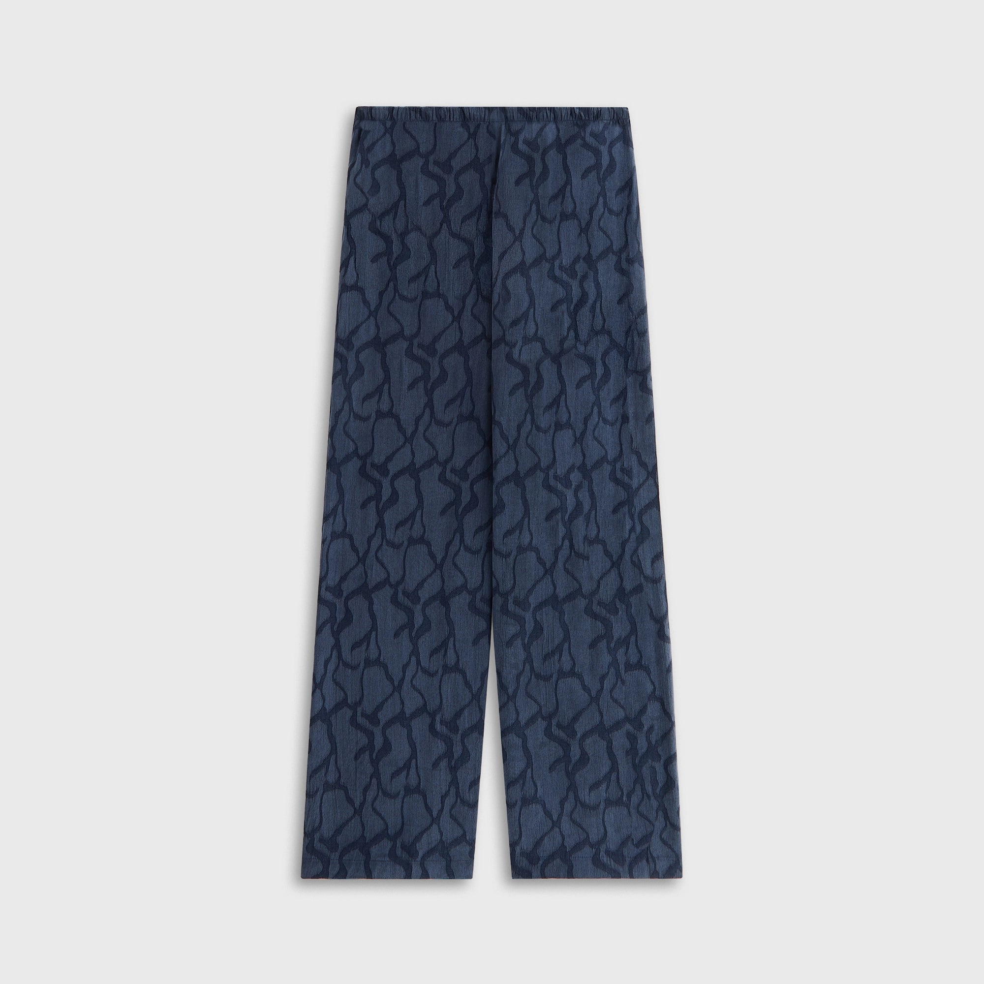 Kith Women Ida Wavy Jacquard Pant - Nocturnal Polyester fabric BreathableLining