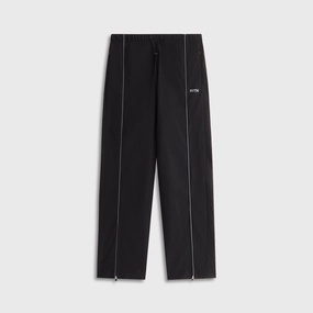 High Rise Sleek Design Kith Women Lowen Nylon Track Pant - Black