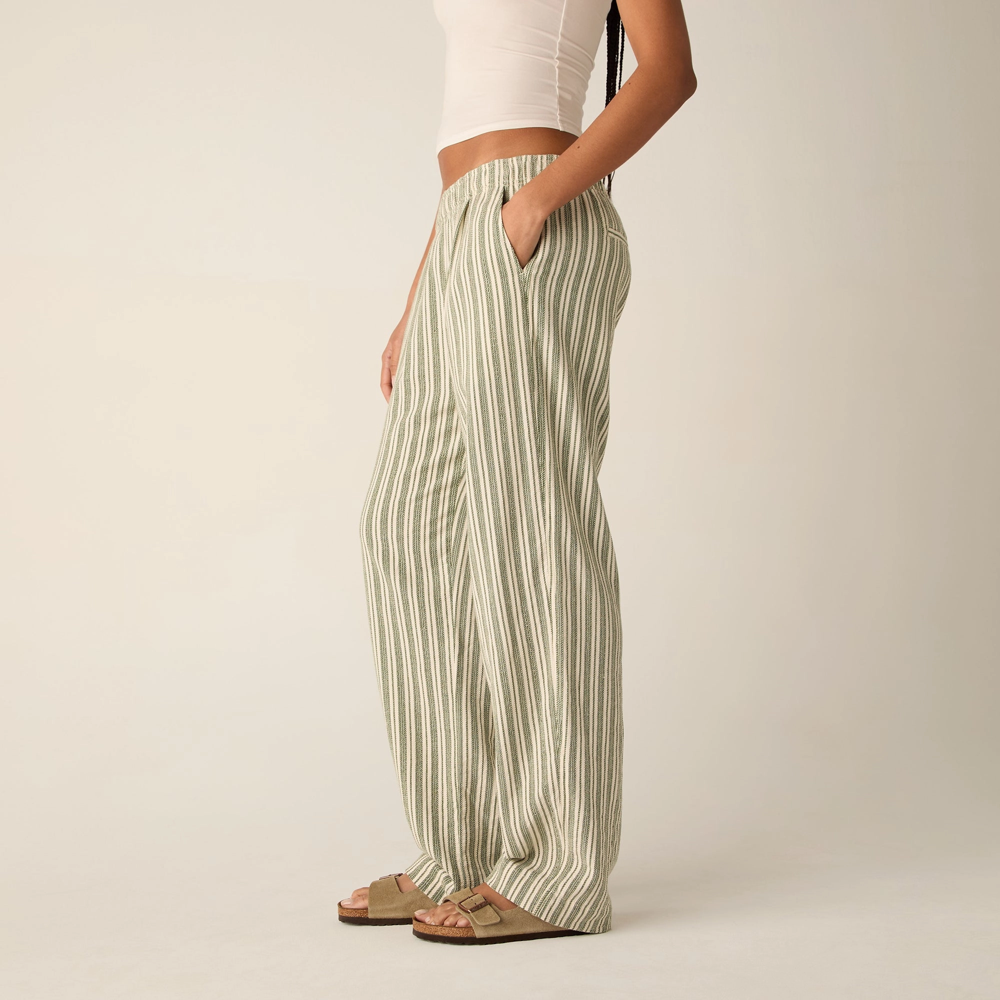 Kith Women Miles II Dobby Stripe Pants - Turf Casual Comfort