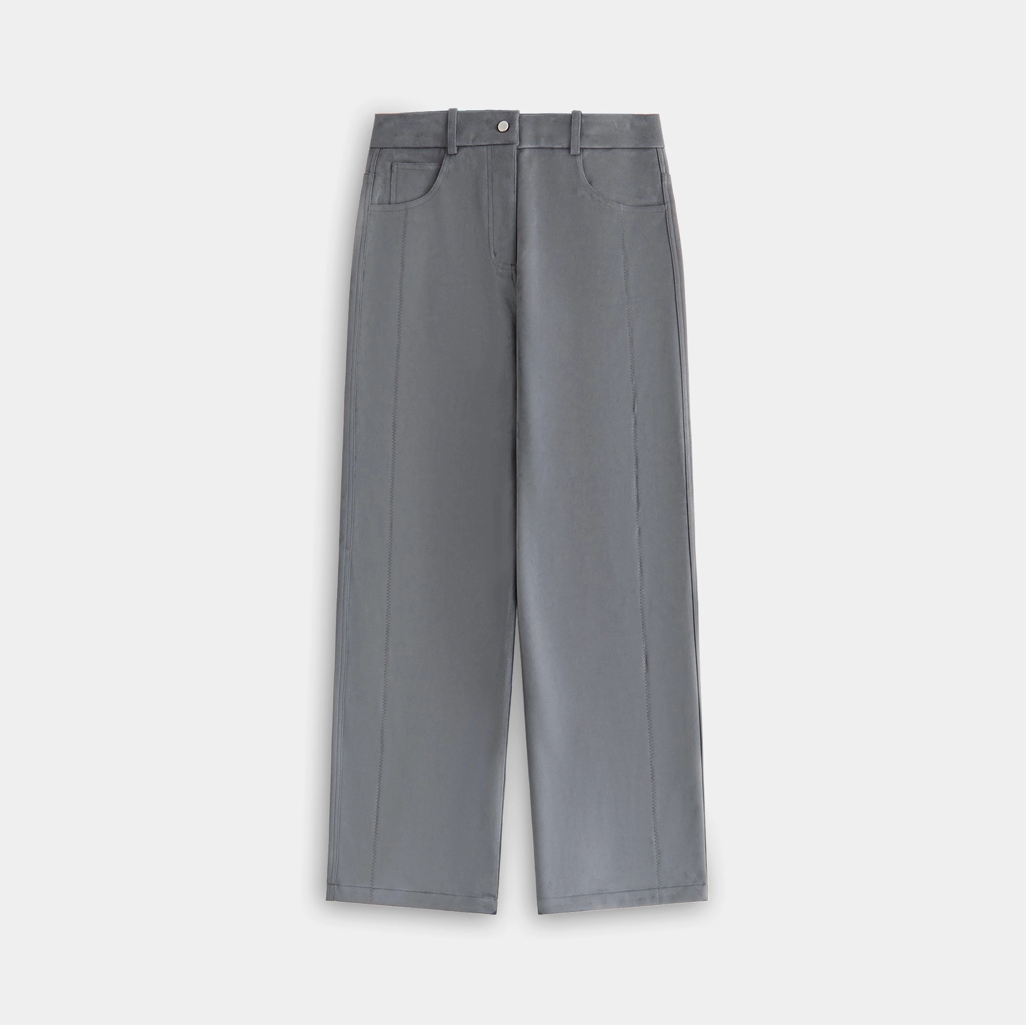 Kith Women Miren Microsuede Five Pocket Pant - Asteroid SecureCargoPockets Smart Casual