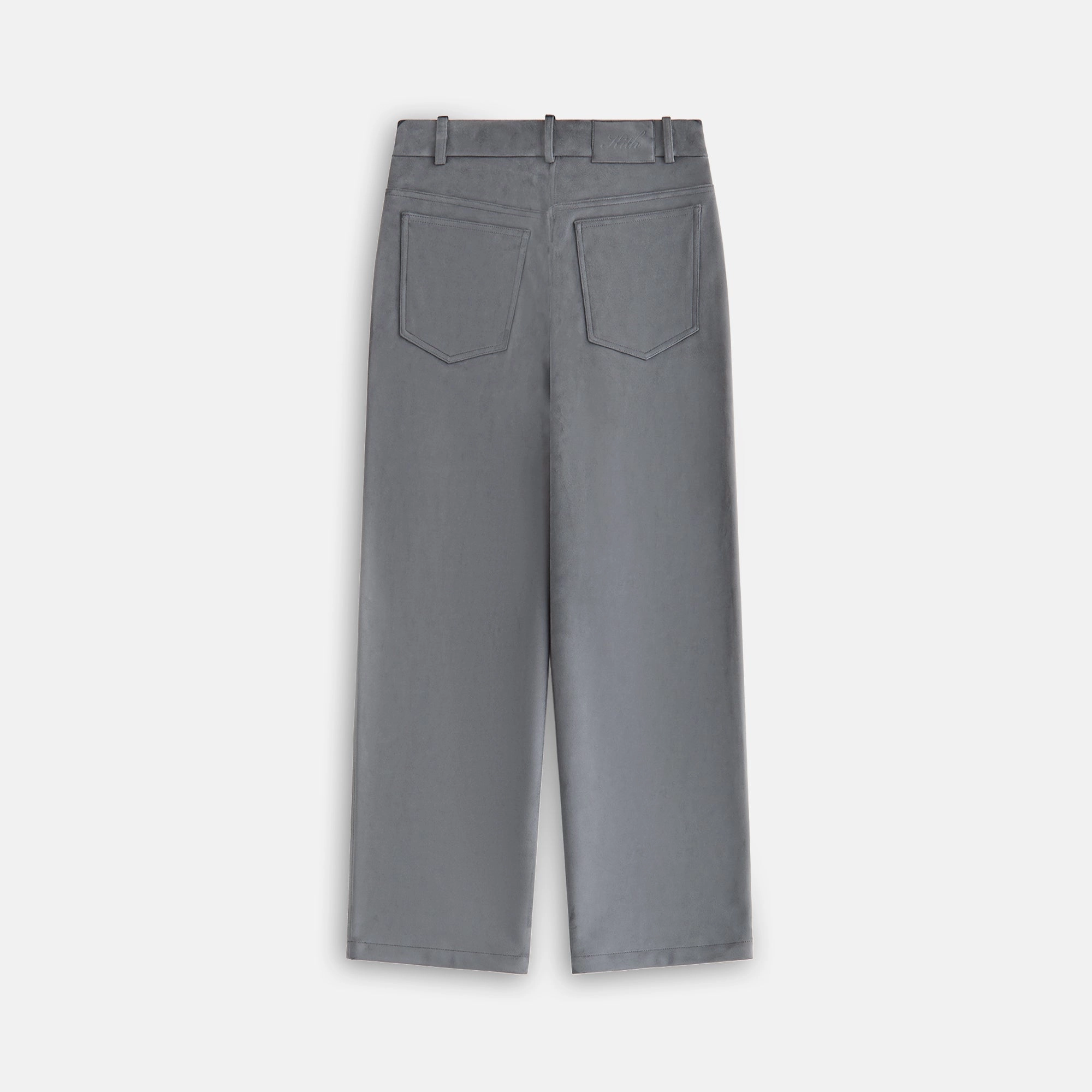 Kith Women Miren Microsuede Five Pocket Pant - Asteroid Easy Movement Layered Comfort