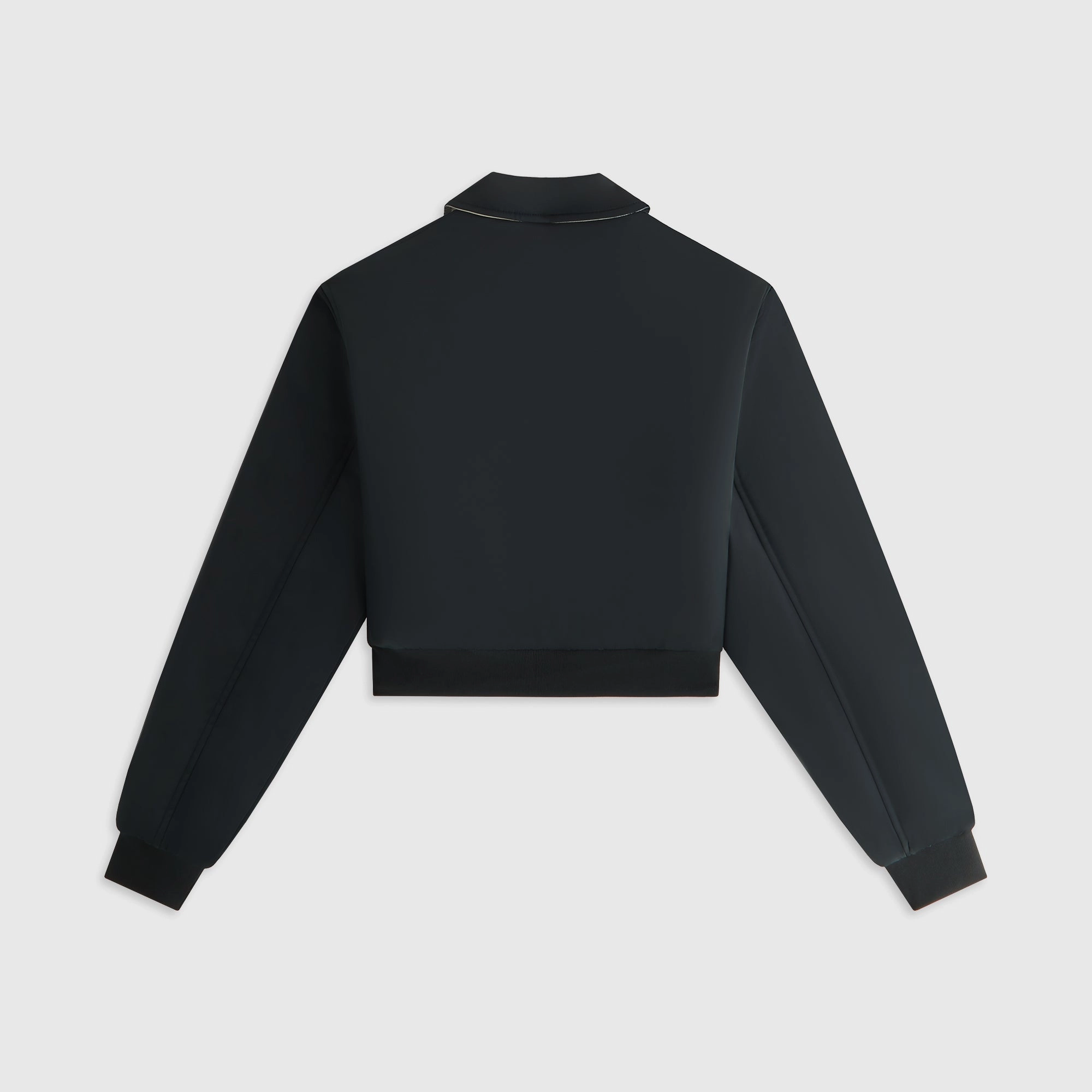 Kith Women Reversible Landry IV Cropped Bomber Jacket - Black Eco Nice Sun Protection Fabric