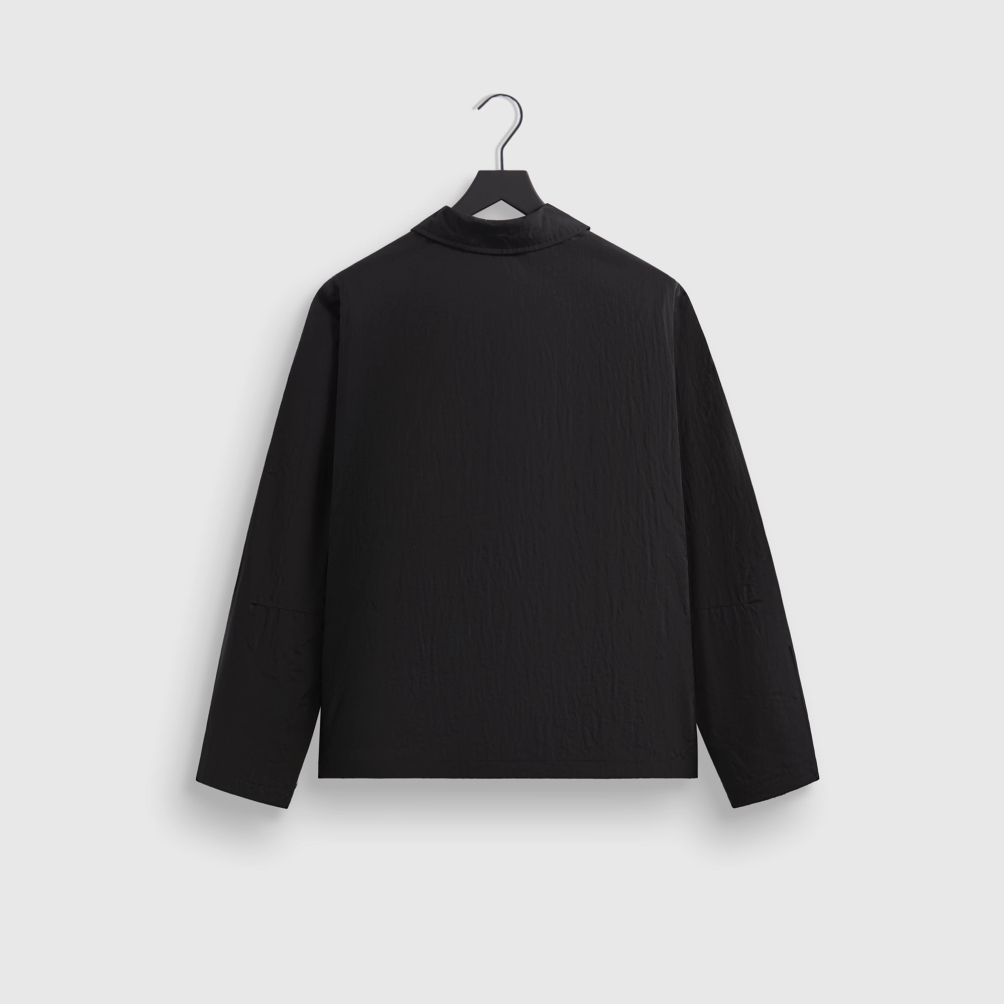 Kith Wrinkle Nylon Jonas Coaches Jacket - Black Convertible Style