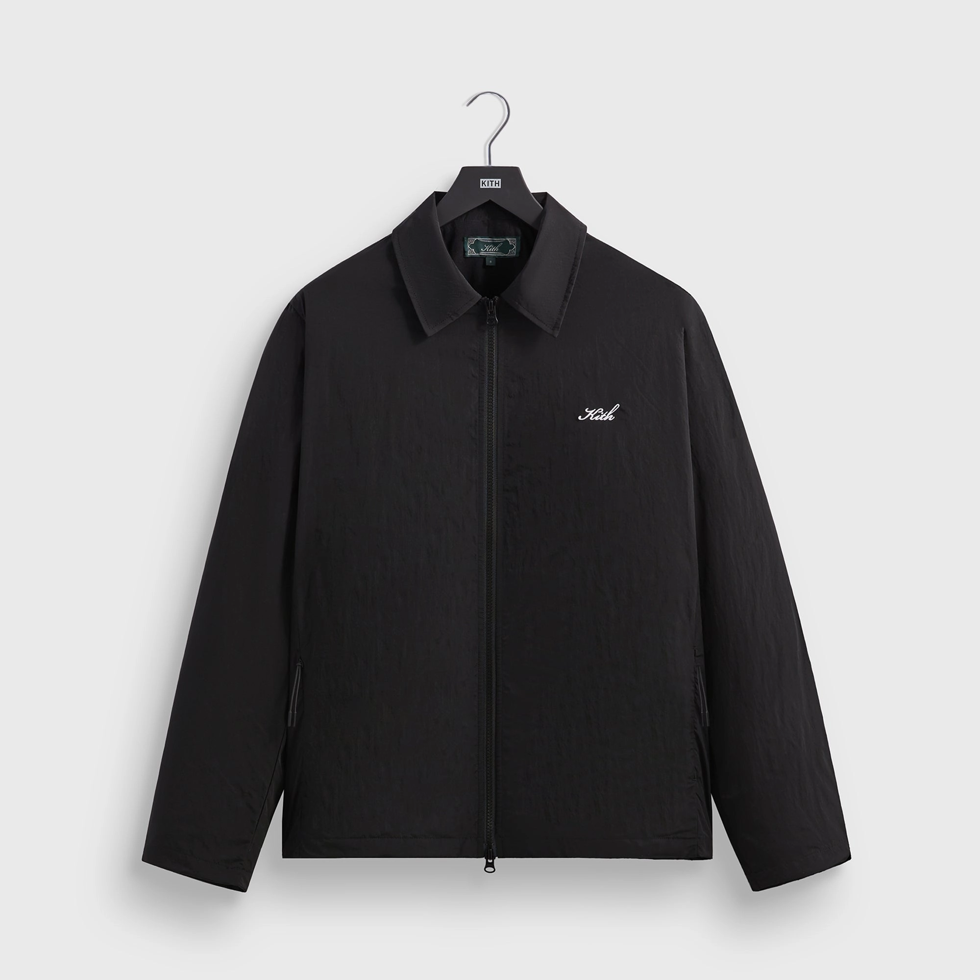 Flexible Layer System Luxury Appeal Kith Wrinkle Nylon Jonas Coaches Jacket - Black