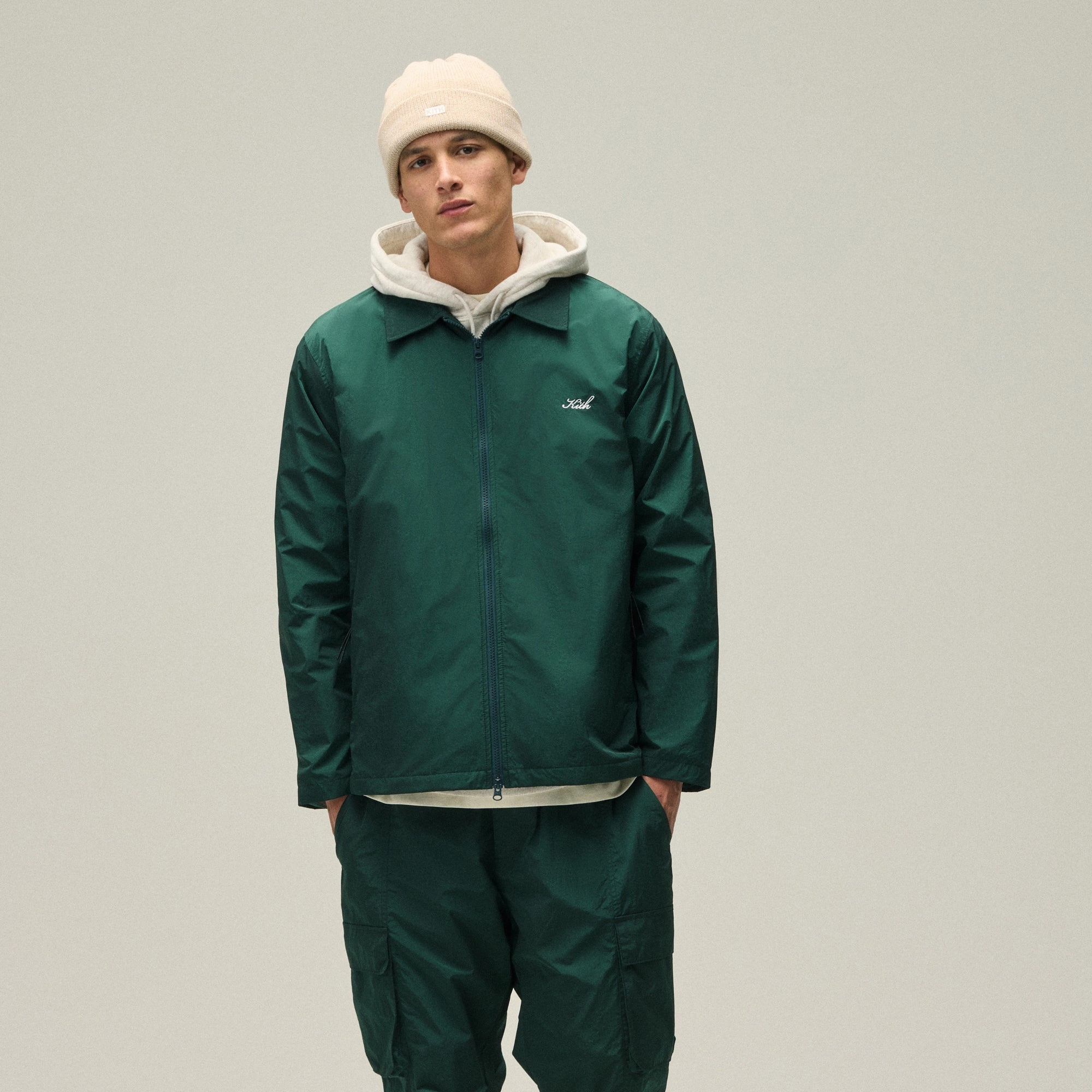 Kith Wrinkle Nylon Jonas Coaches Jacket - Stadium Everyday Active Style