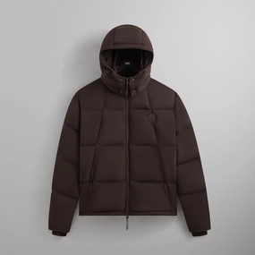 SoftInnerLayer Sporty Casual Kith Wrinkle Nylon Midi Puffer - Incognito