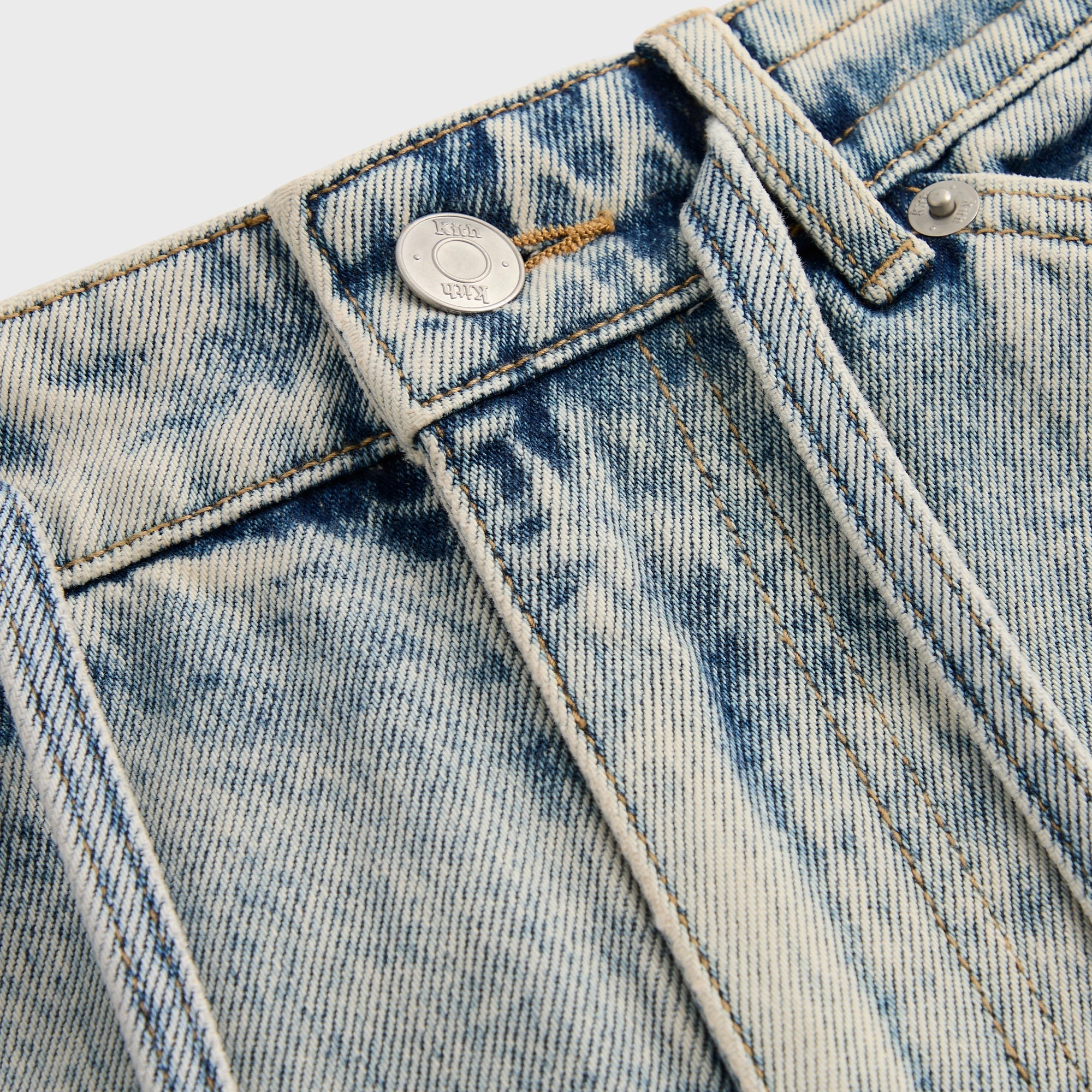 Elastic waist Kith Zane Denim Cargo Pant -  Cameron Wash