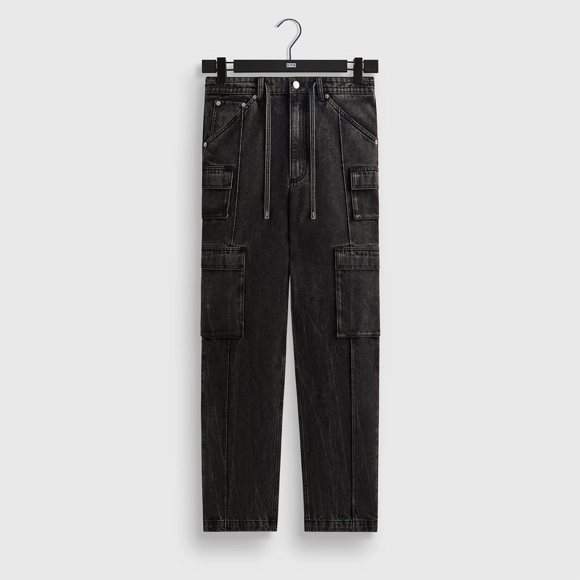 Smart Layering Formal Look Kith Zane Denim Cargo Pant -  Ryder Wash