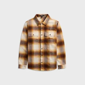 Vibrant Colors Ksubi Rosebowl Long Sleeve Shirt - Burnt Orange