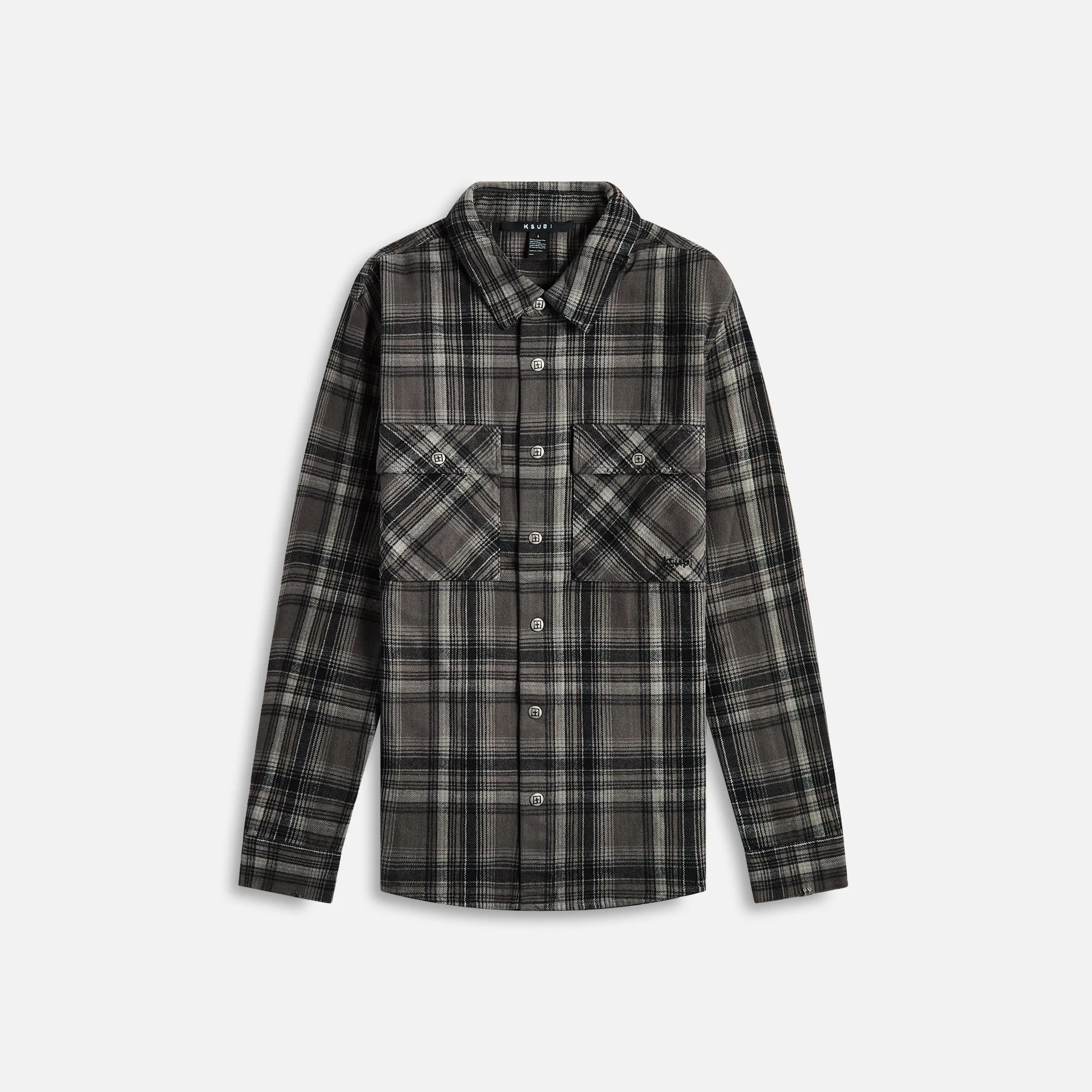 Ksubi Snakebite Shirt - Check Charcoal Casual Friday