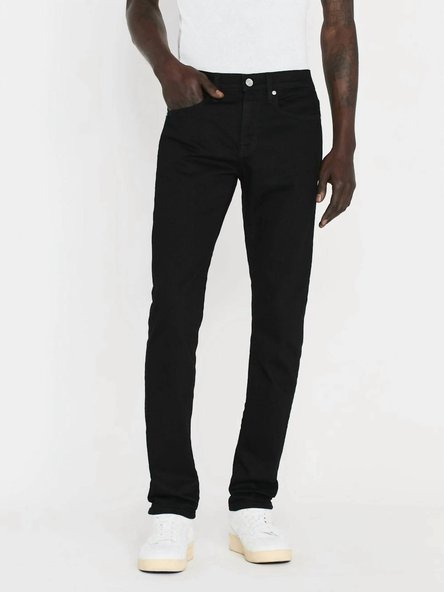 L'homme Slim Jeans In Noir Everyday Motion Everyday Use