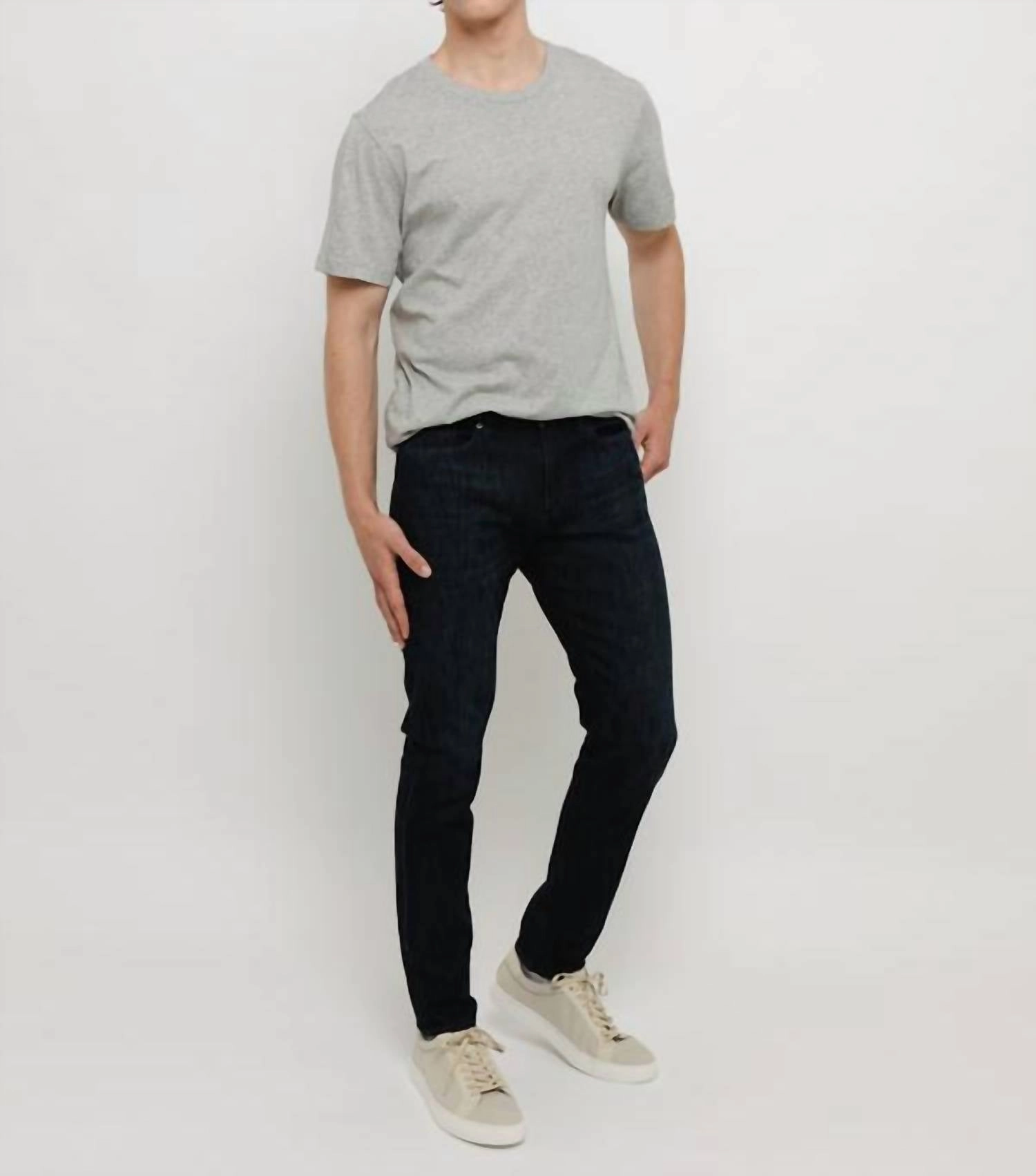 Casual Spring Mood Classic Wear L'homme Slim Mid-Rise Jeans In Tudor