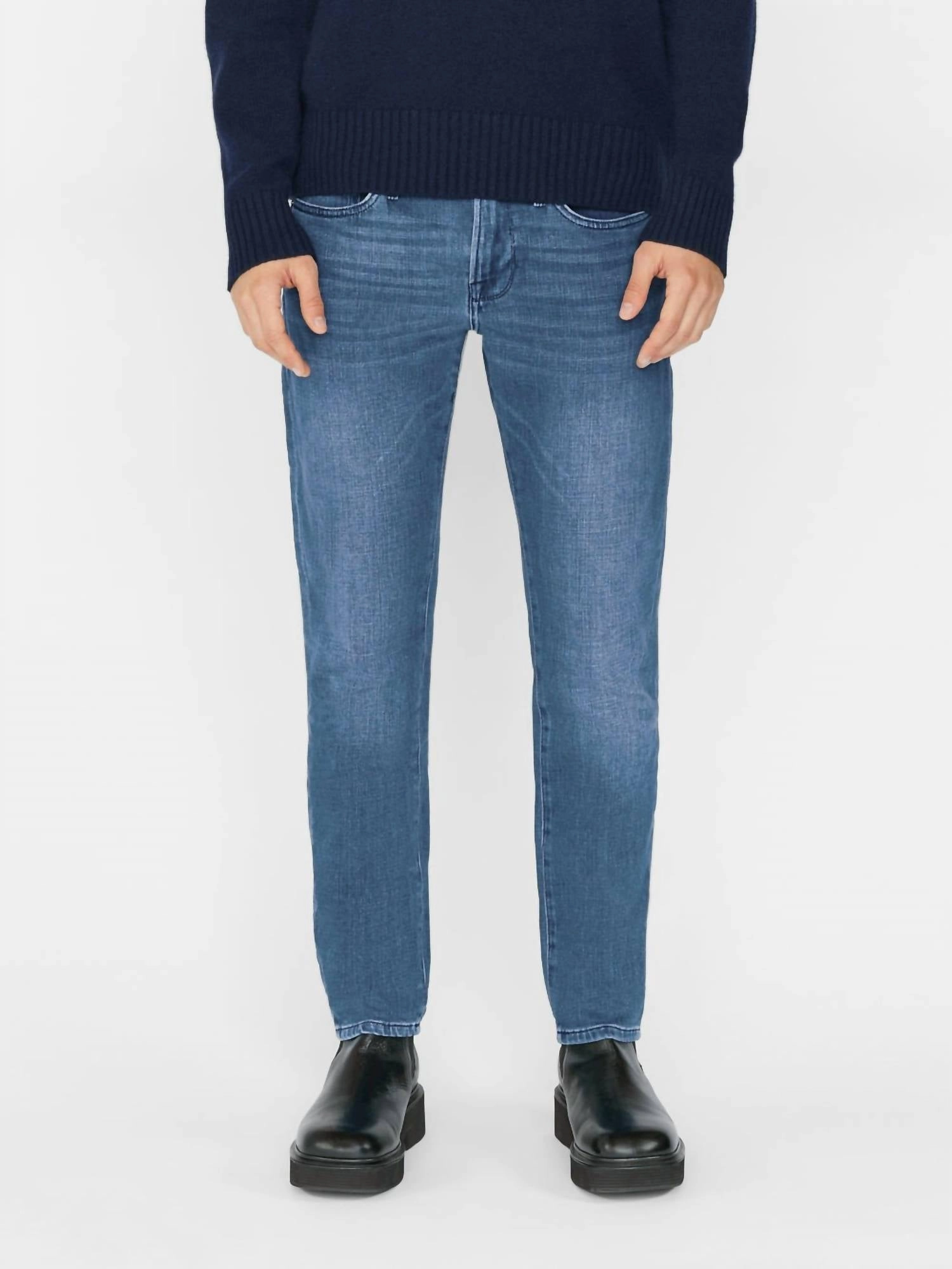 L'homme Slim Twill Jean In Bradbury Anytime Wear Eco Friendly Date Night