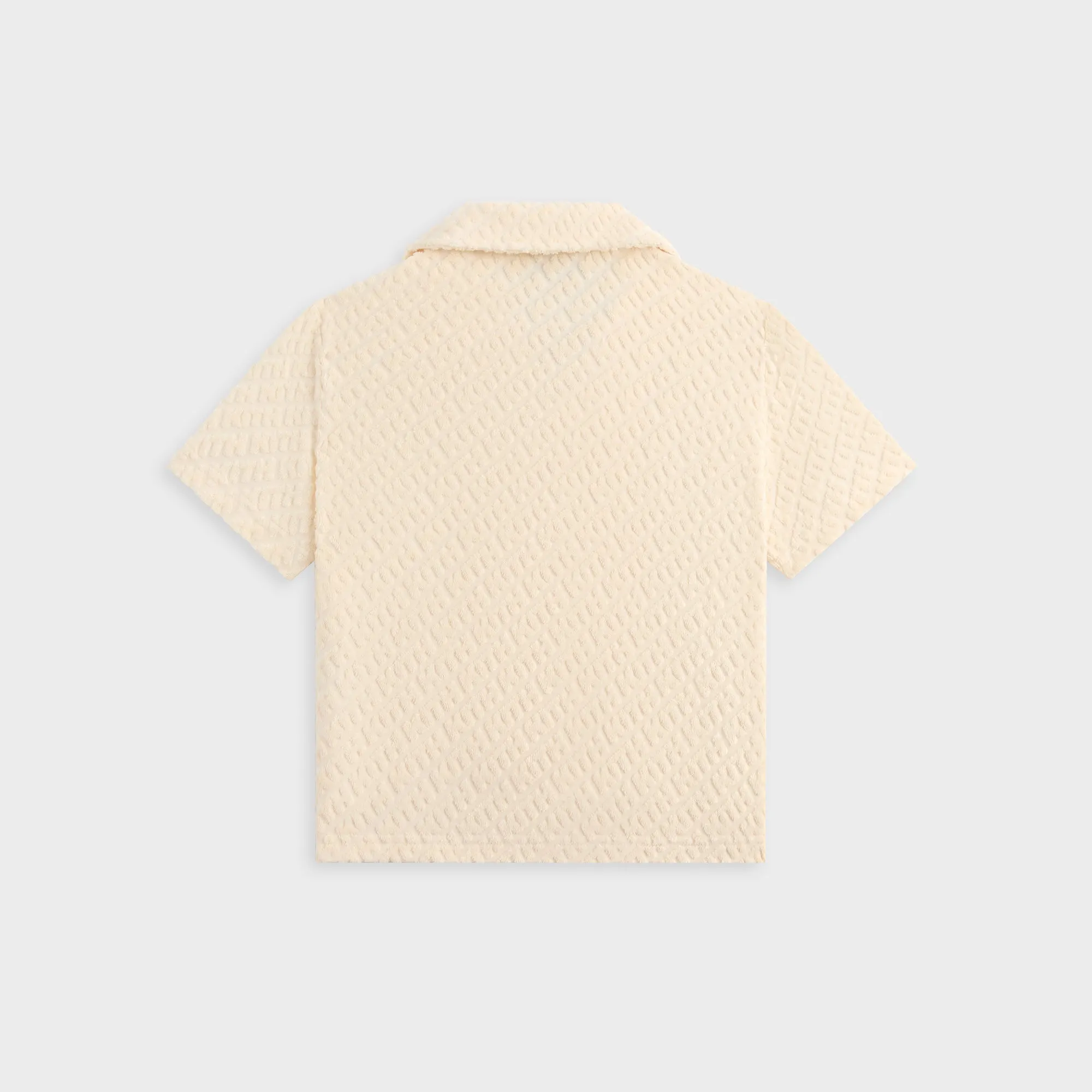 Stylish Design All-day Comfort Kith Kids Monogram Terry Camp Shirt - Silk