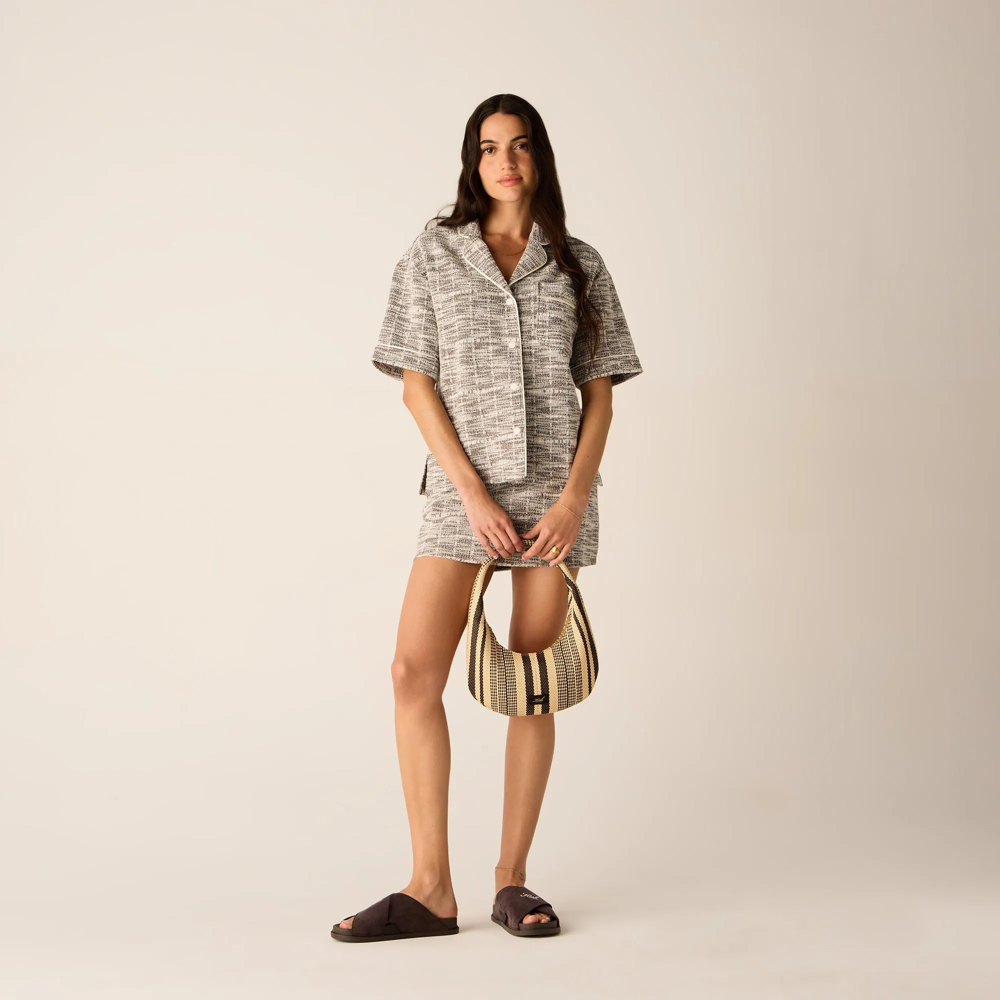 Kith Women Tweed Camp Shirt - Kindling Handcrafted Detail