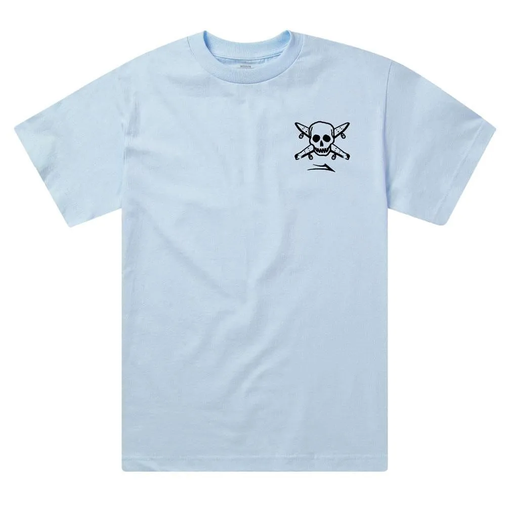 Lakai x Fourstar Street Pirate T-Shirt - Light Blue Chic and Cozy slim fit
