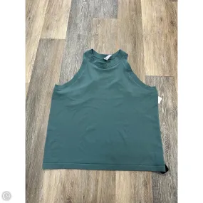Flatlock Seams Athletic Tank Top By Athleta In Green, Size: 2x