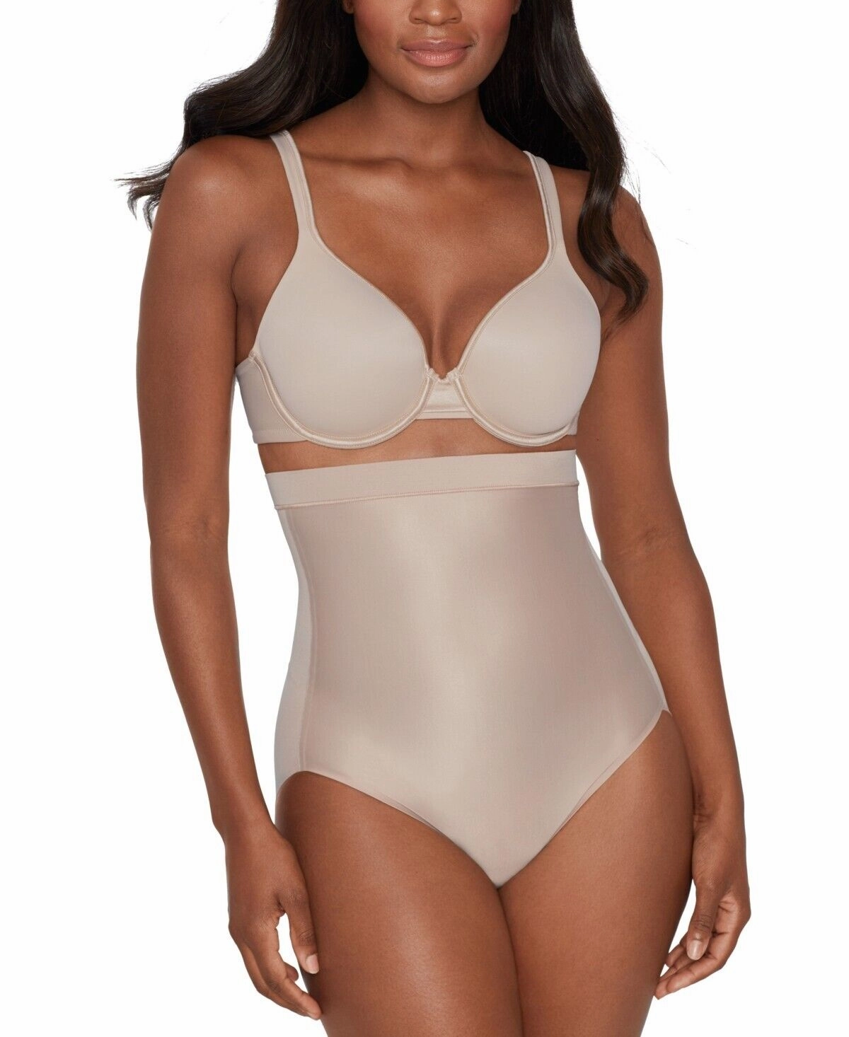 Miraclesuit Shapewear Women's XL Stucco Core Contour High-Waist Brief ERK253 Eco Friendly Dye