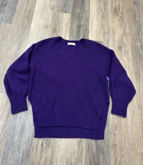 Sweater Cashmere By White And Warren In Purple, Size: M AbrasionResistant Fabric