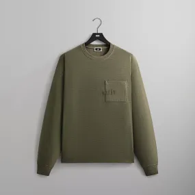 Versatile Style Flexible Collar Kith Long Sleeve Quinn Tee - Misty Fog
