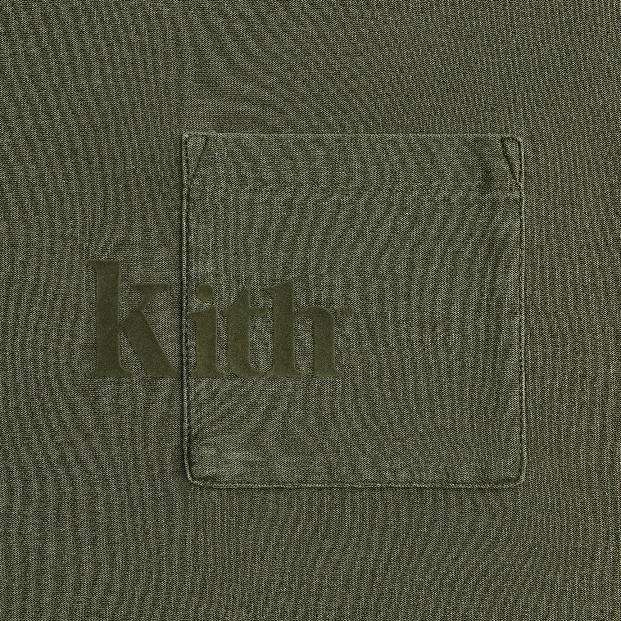 Kith Long Sleeve Quinn Tee - Misty Fog Weekend Comfort Style