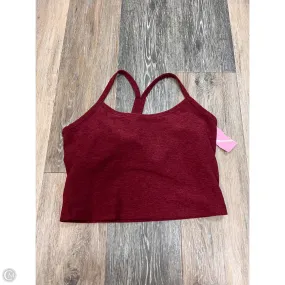 Snag Resistant Surface Friction Resistant Finish Athletic Tank Top By Beyond Yoga In Red, Size: M